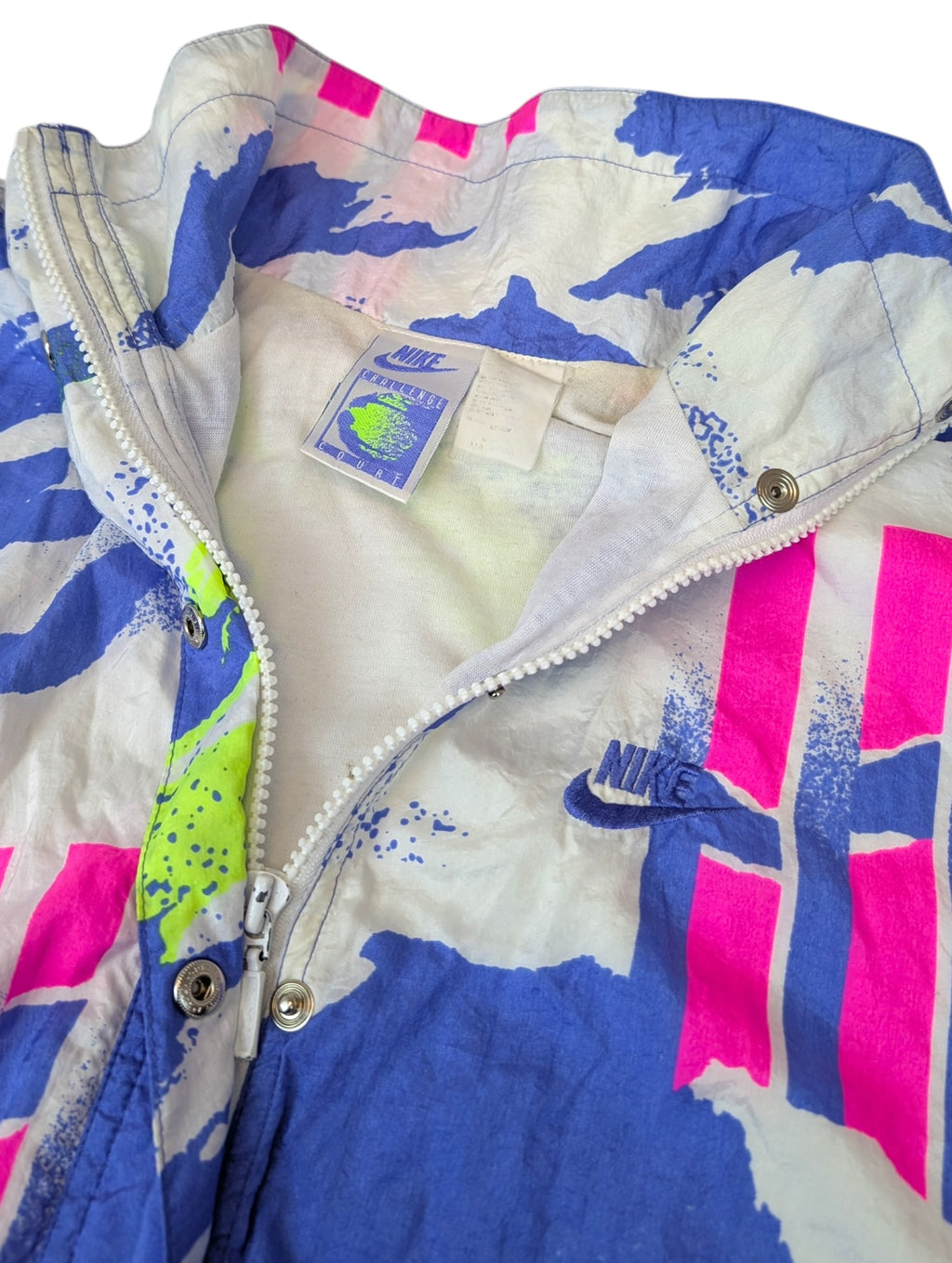 Nike 90s Court Challenge Vintage Andre Agassi US Open Windbreaker Tracksuit Jacket Kurtka Wiatrówka