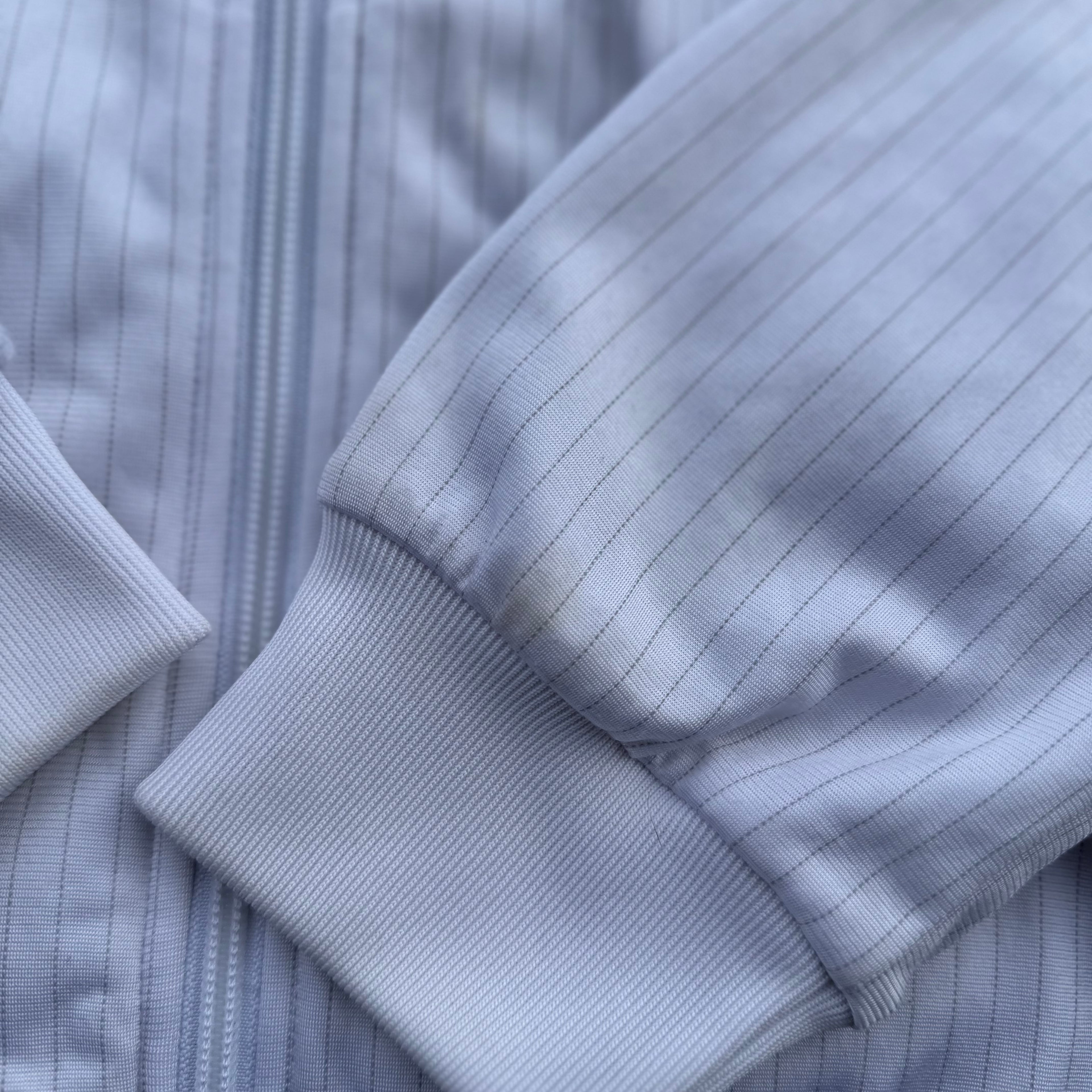 Adidas 2008 White Stripped Tracksuit Jacket bluza dresowa vintage y2k rozpinana