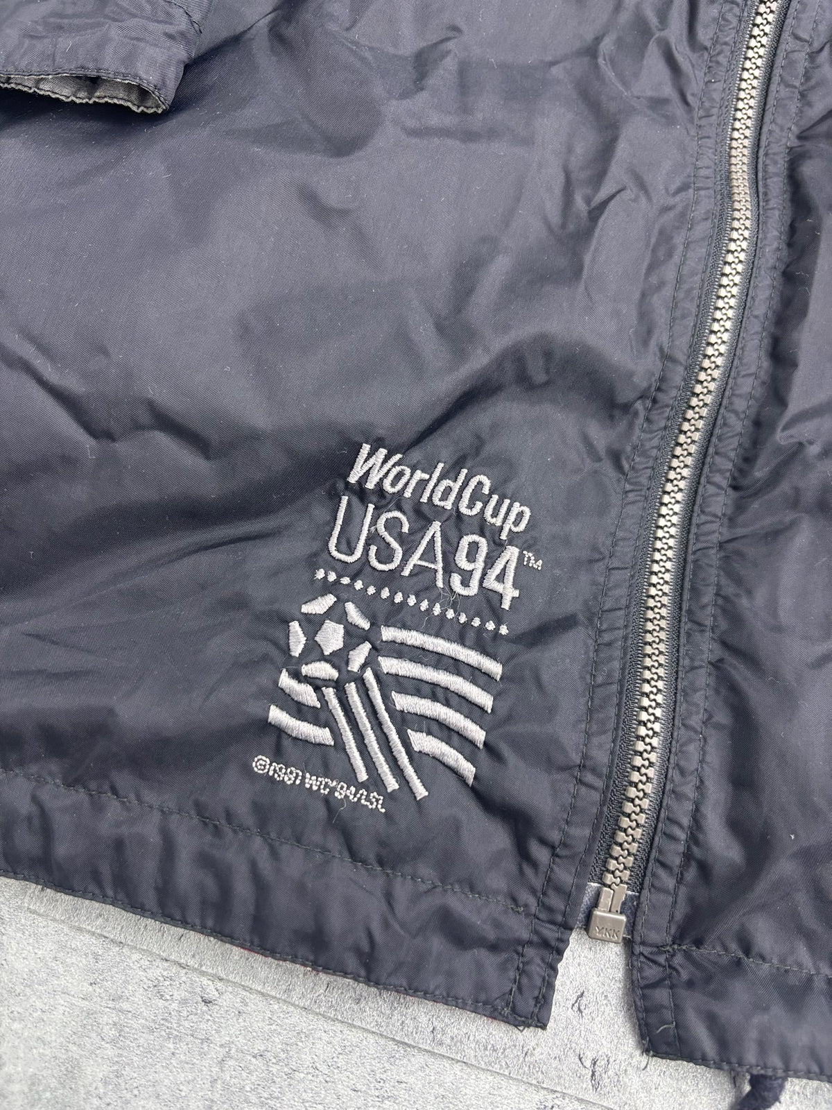 RARE Adidas 1994 World Cup Reversible Flag Graphic 90s Vintage Jacket Windbreaker Soccer