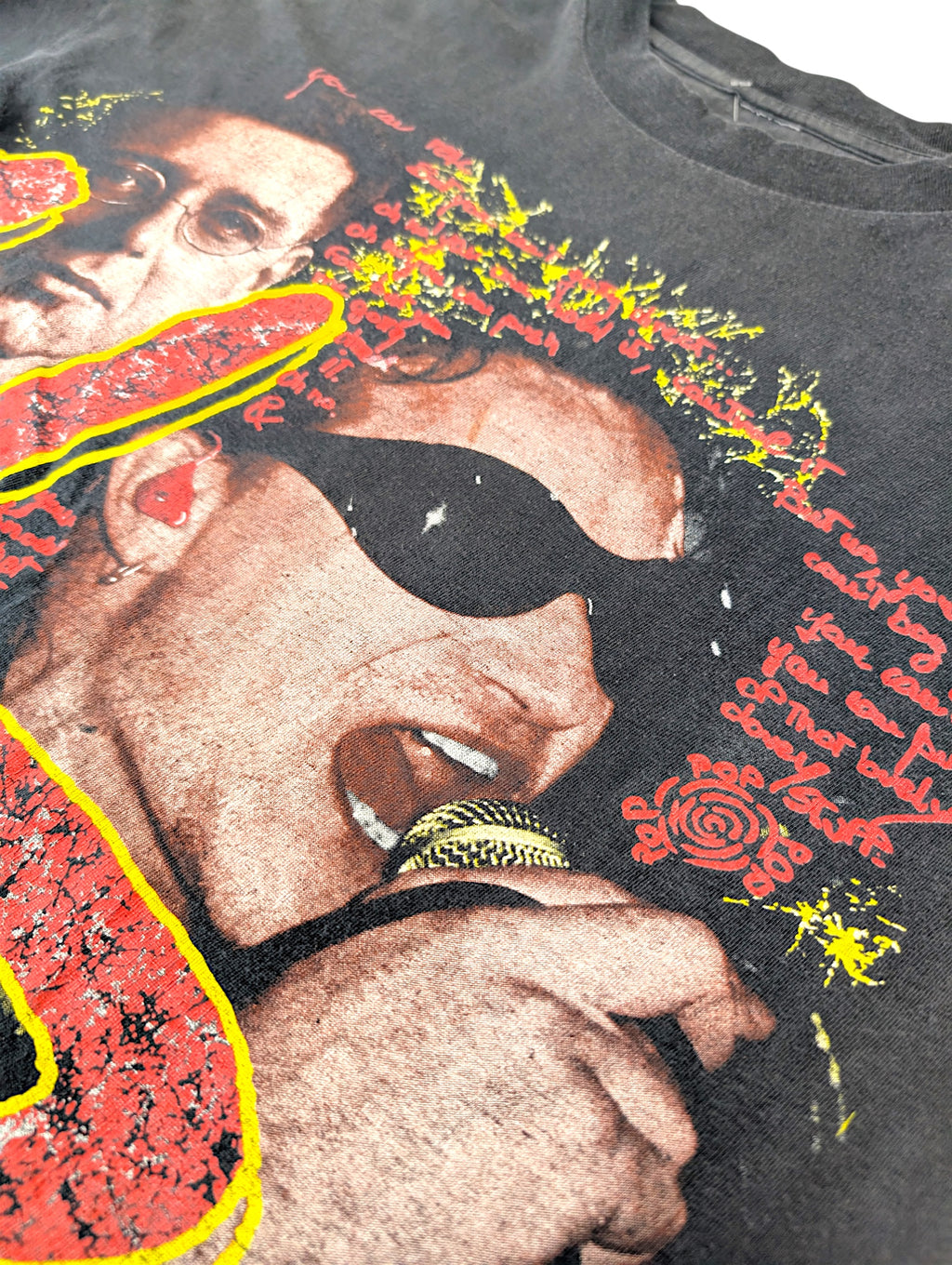 U2 Vintage Band 90s Single Stiched Rap Tee Koszulka z nadrukiem muzyka koncertowa