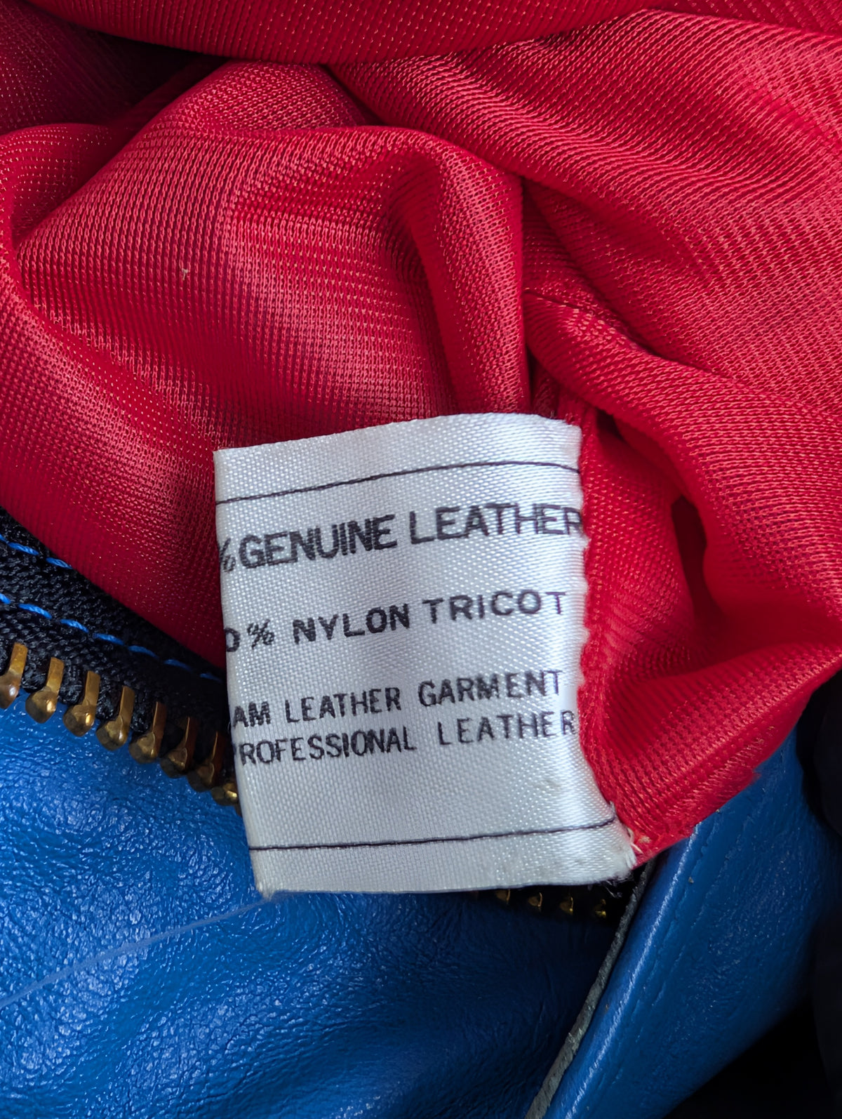 Campari Vintage Leather Racing Bomber Jacket Heavyweight 90s