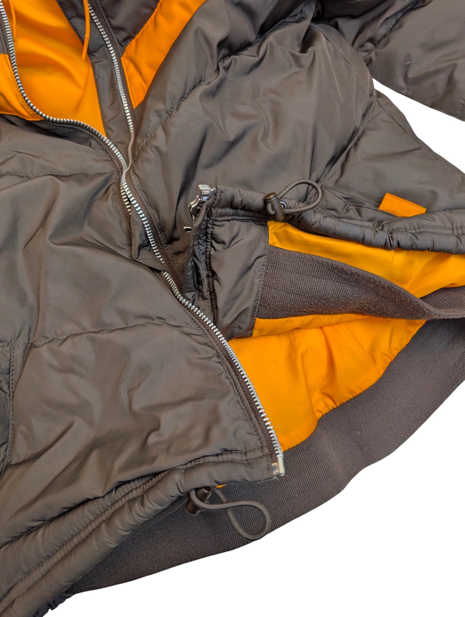 2006 Adidas Puffer Kurtka Puchowa z futerkiem na kapturze y2k