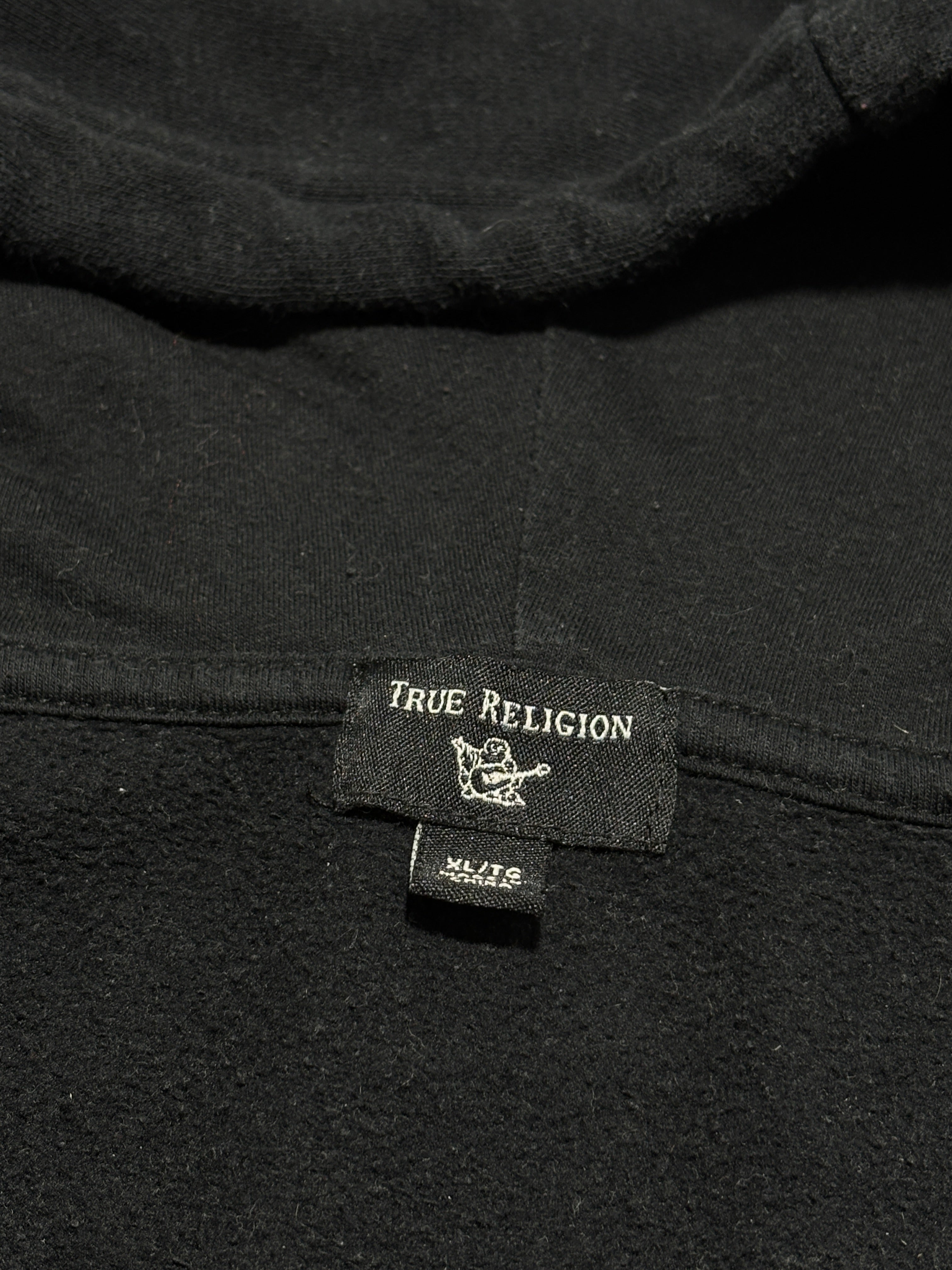 2000S True Religion zip up hoodie bluza z kapturem y2k swag