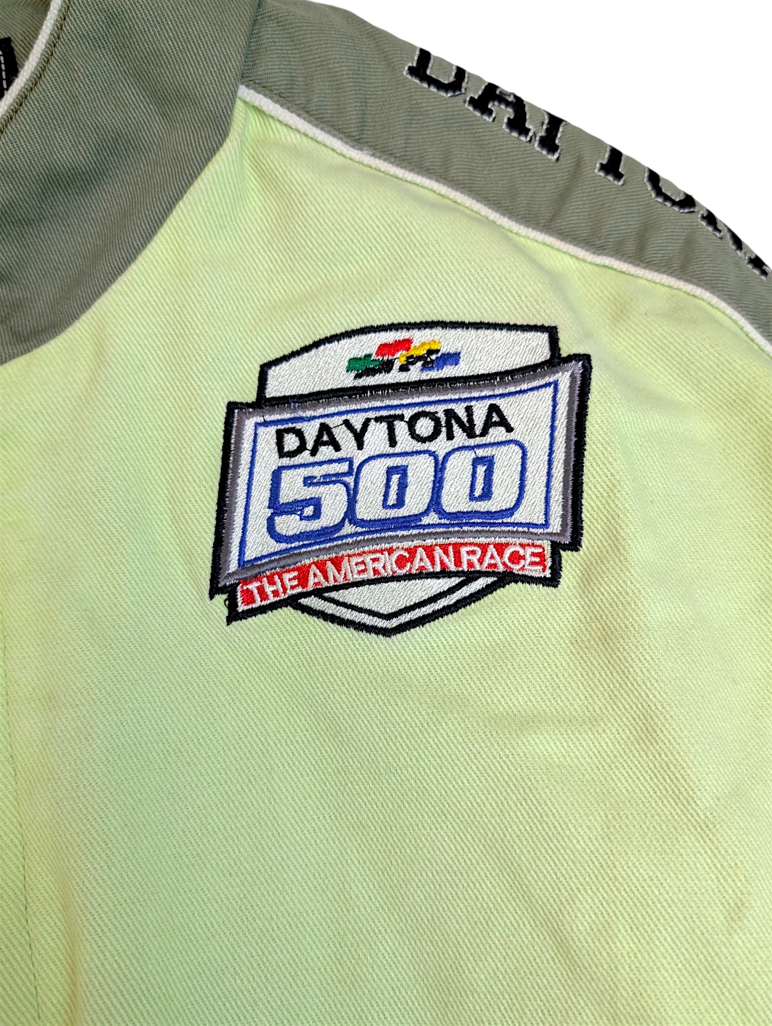 2004 Goofy x Daytona 500 NASCAR Bomber Jacket Kurtka Wyścigowa JH Designs