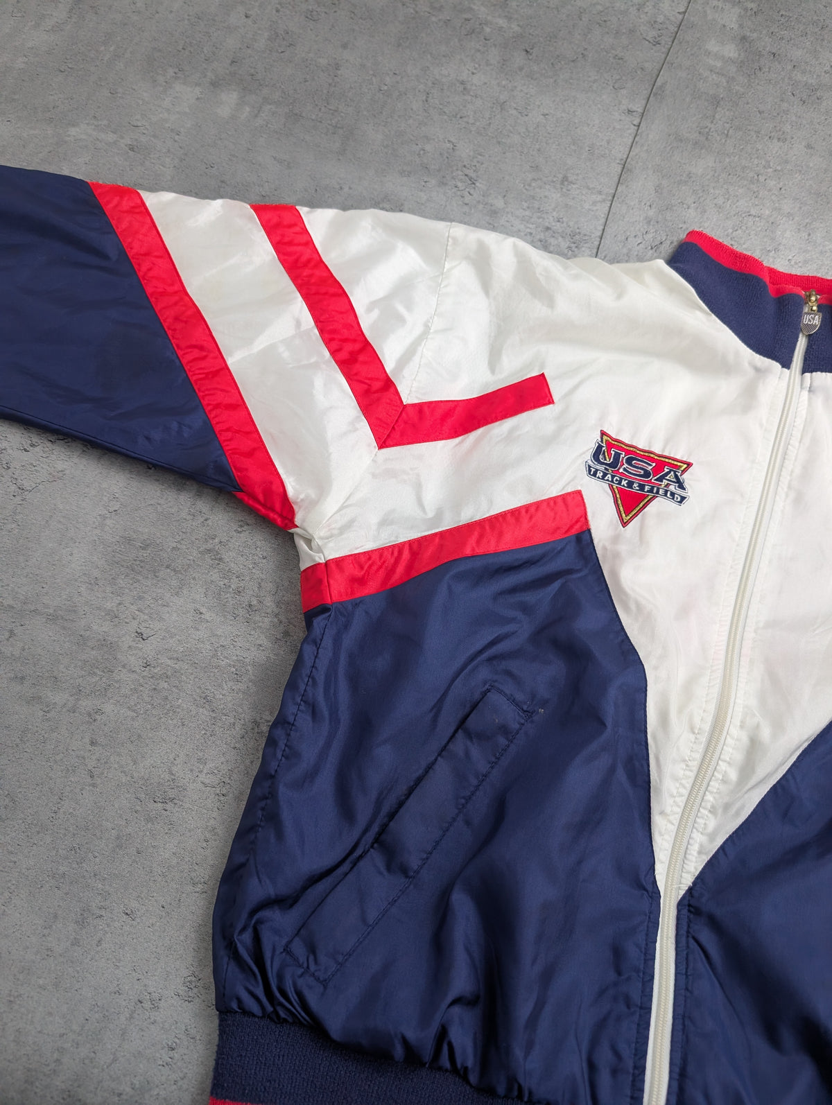 Nike 90s USA Team Track And Field Olympics Tracksuit Jacket Vintage Windbreaker