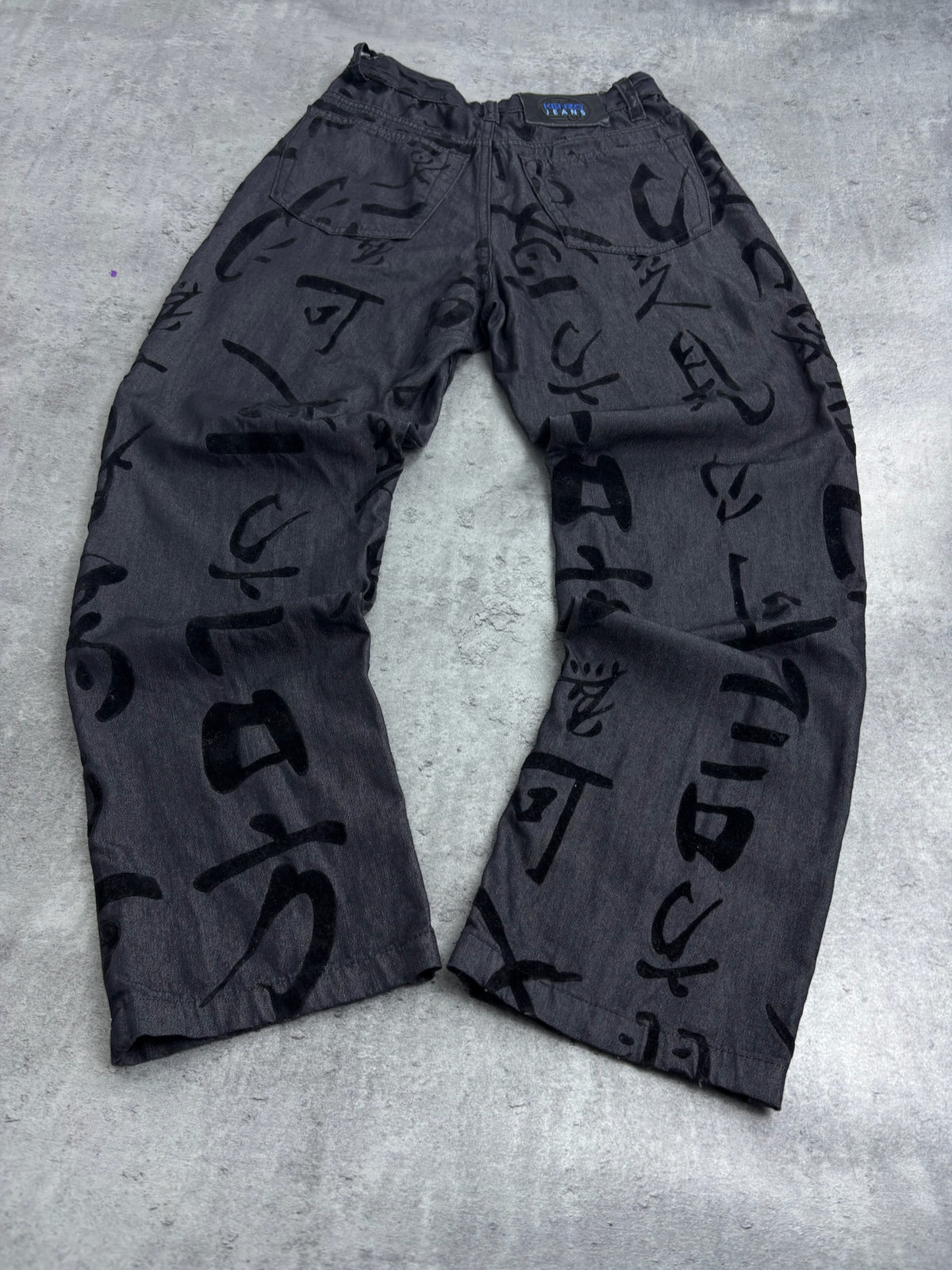 90s KENZO RARE PANTS FROM VISCOSE AOP