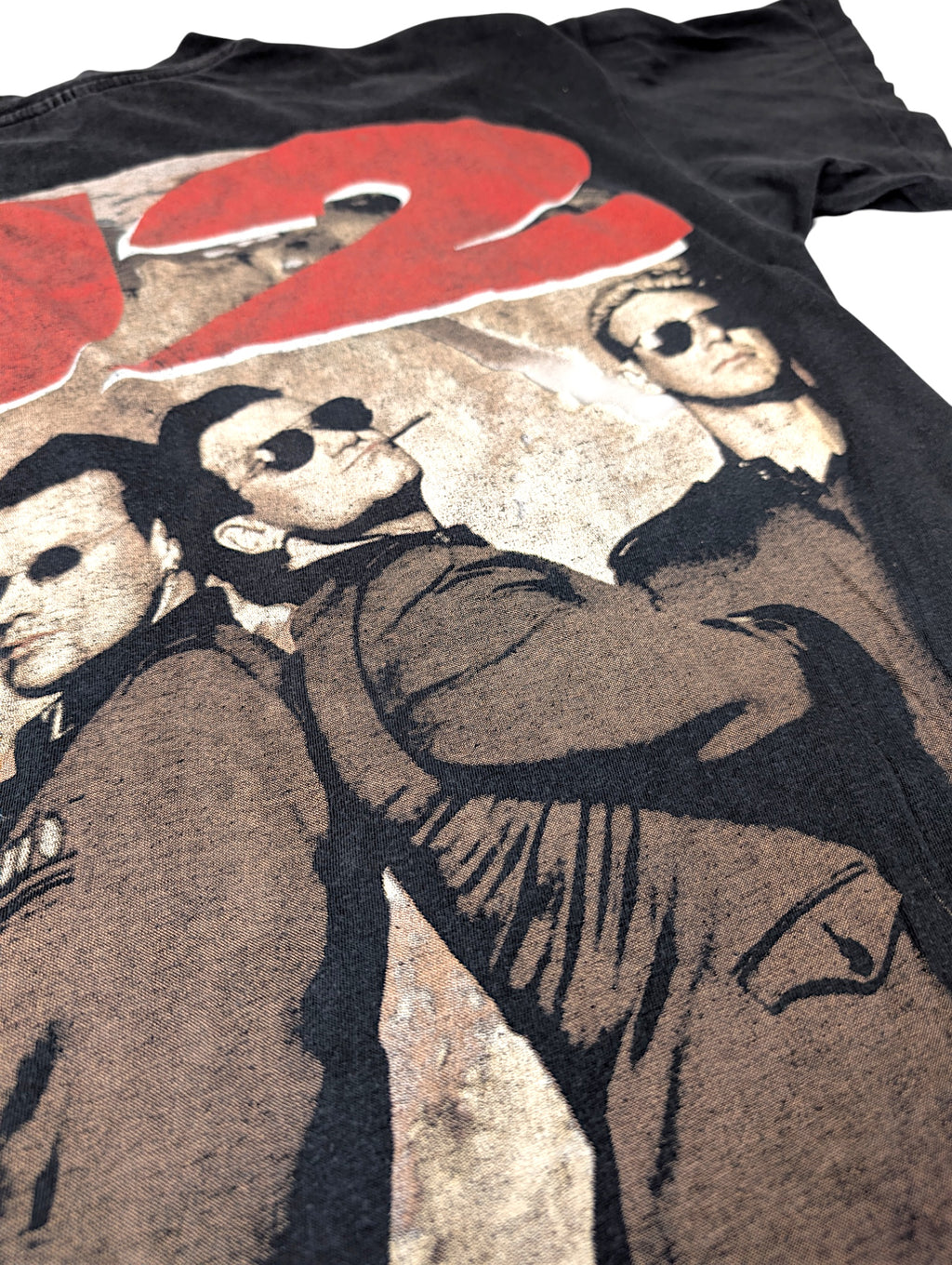 U2 Vintage Band 90s Single Stiched Rap Tee Koszulka z nadrukiem muzyka koncertowa