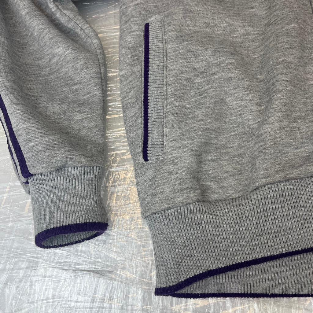 Grey Lonsdale London Zip Up Hoodie szarą rozpinaną sportowa bluza