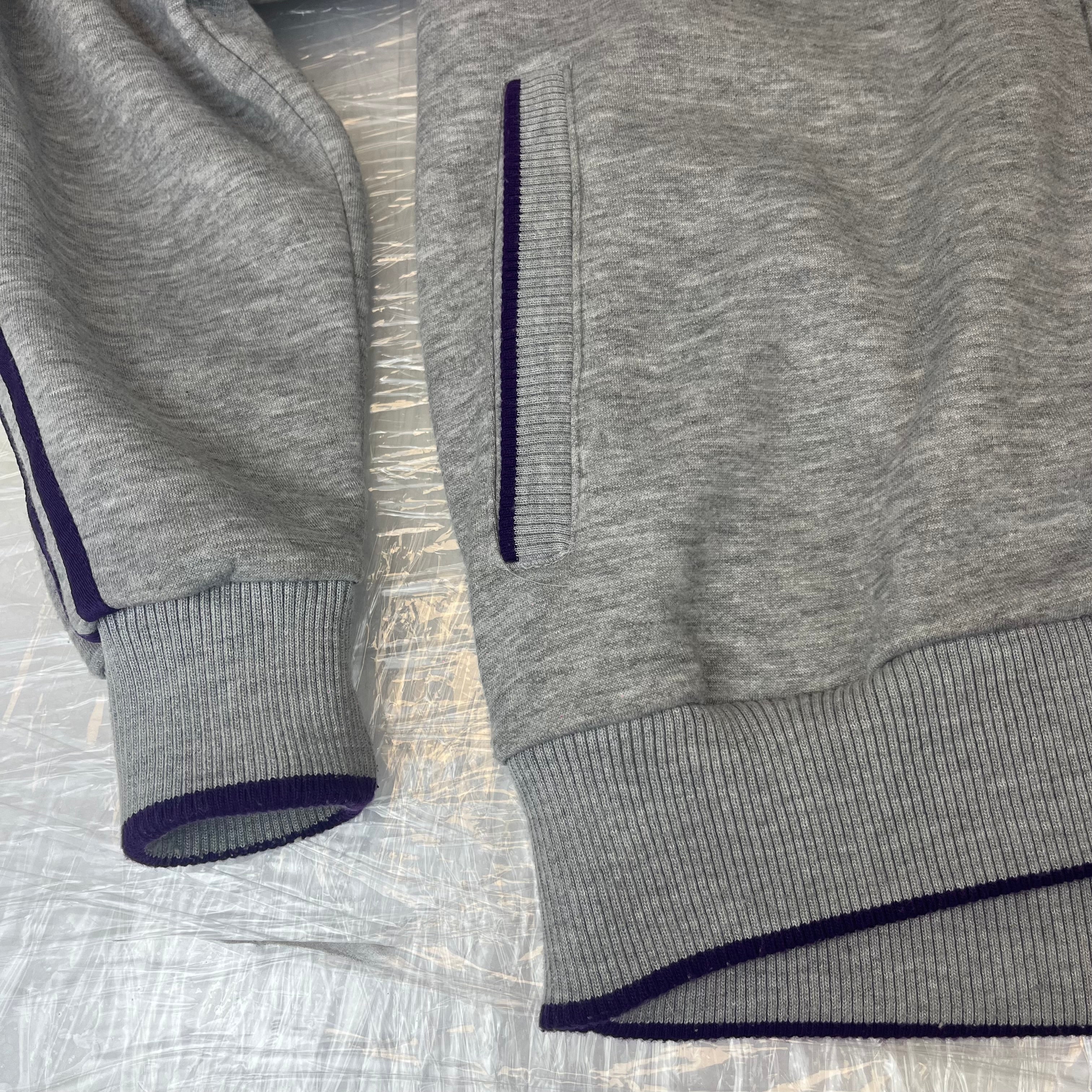Grey Lonsdale London Zip Up Hoodie szarą rozpinaną sportowa bluza