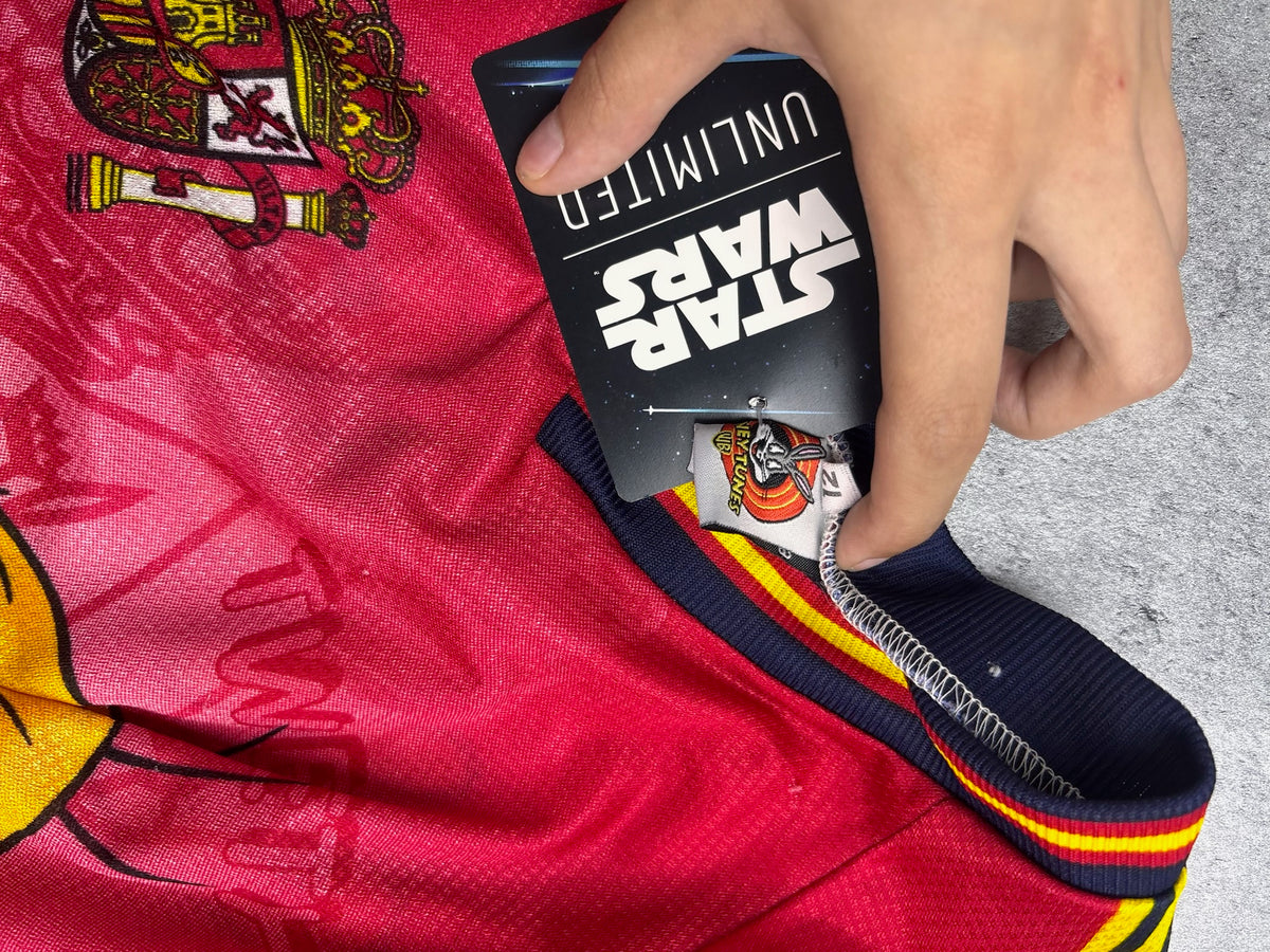 1999 Looney Tunes Tweety x Spain National Team Soccer AOP 90s Vintage Jersey