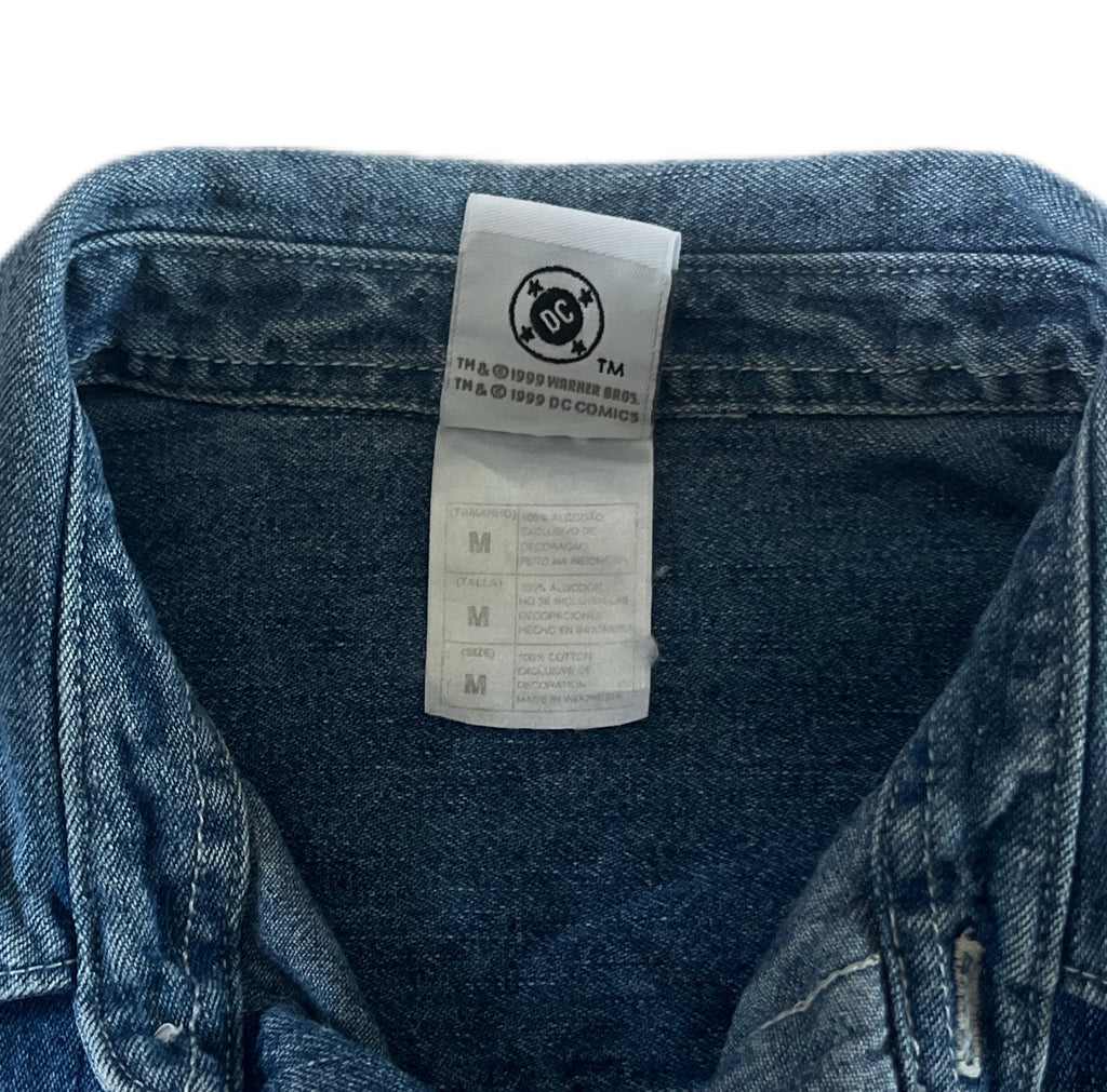 Warner Bros DC Superman jeans shirt 1999 1990s koszula jeansowa comics science-fiction Sci-Fi