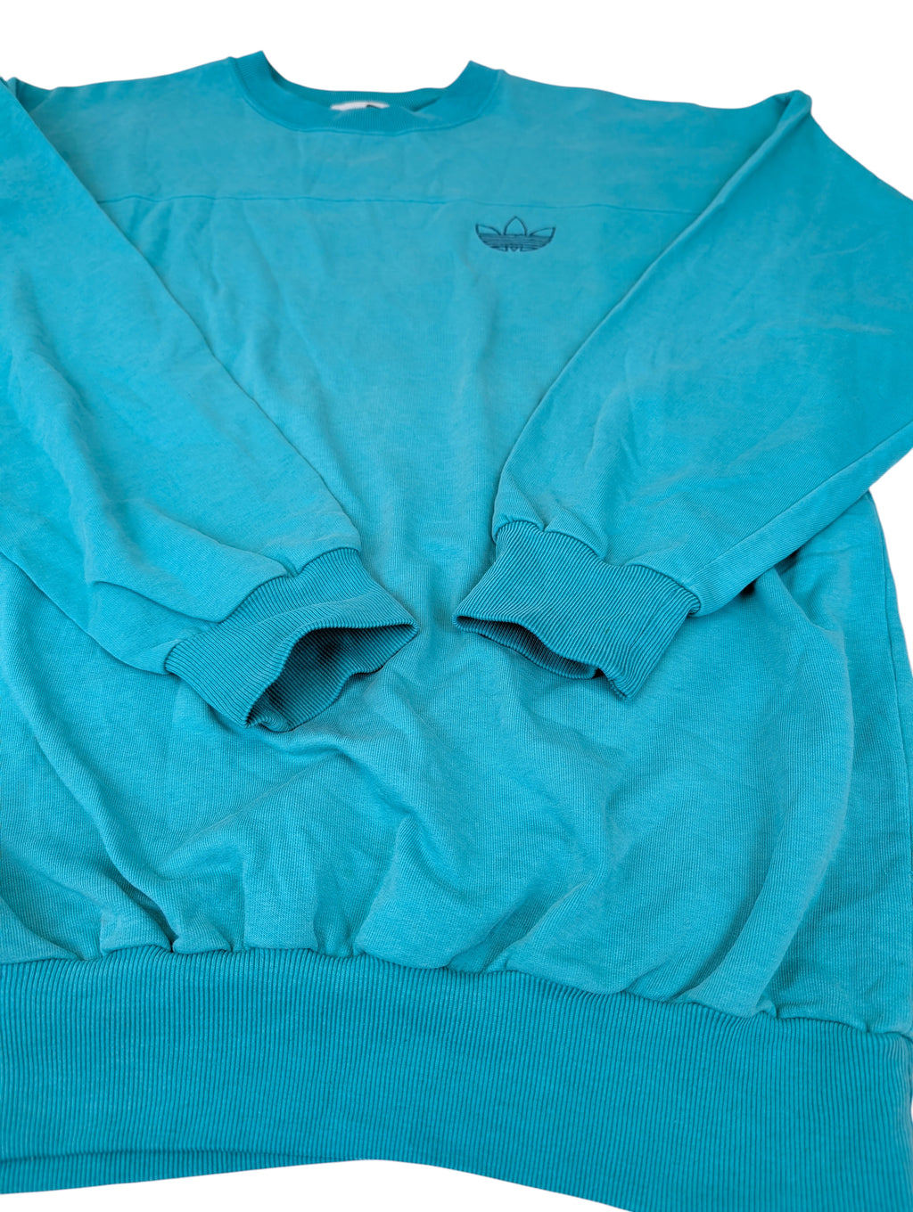 Adidas 90s minimalistic crewneck sweatshirt bluza bez kaptura vintage