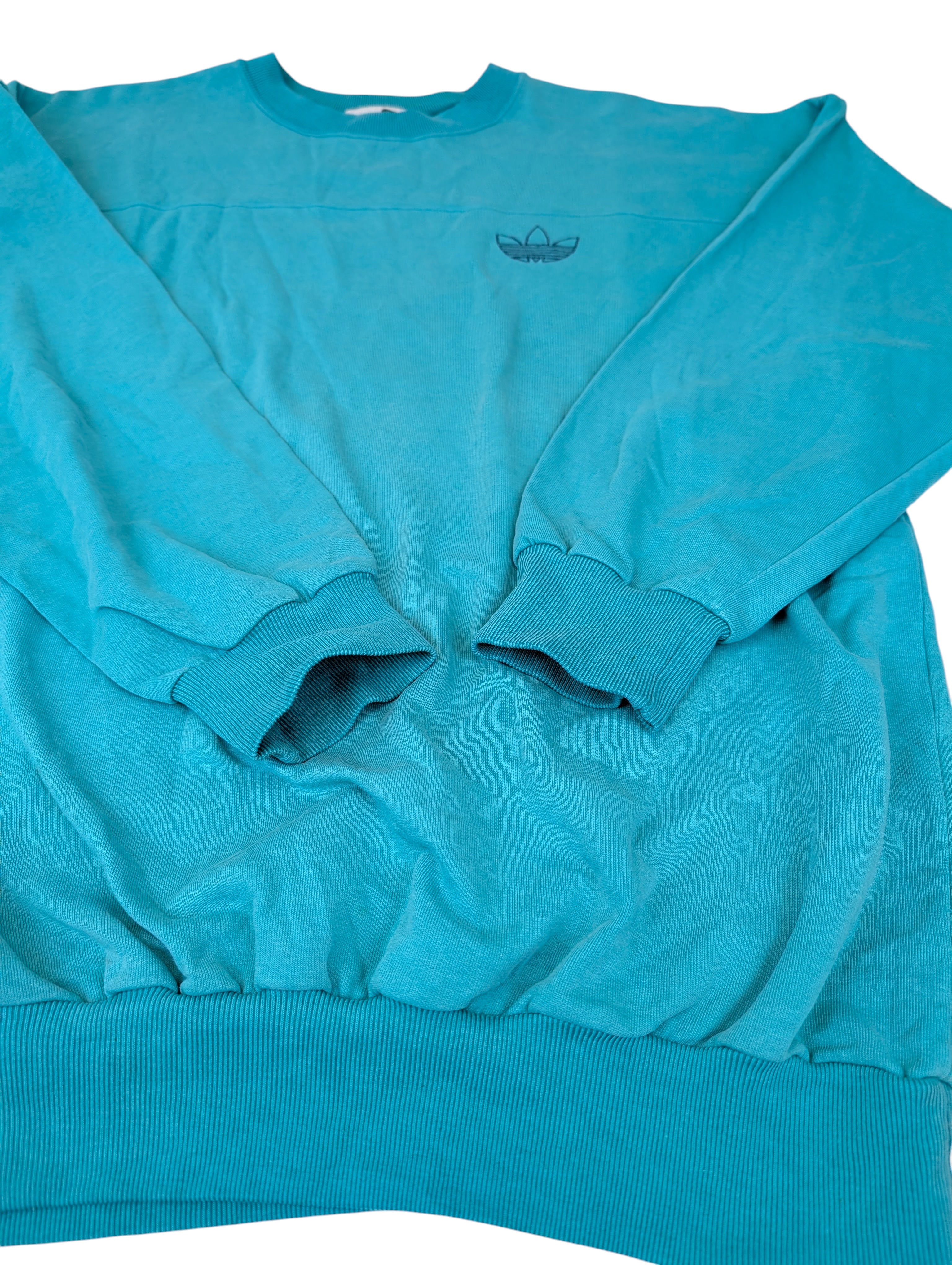 Adidas 90s minimalistic crewneck sweatshirt bluza bez kaptura vintage