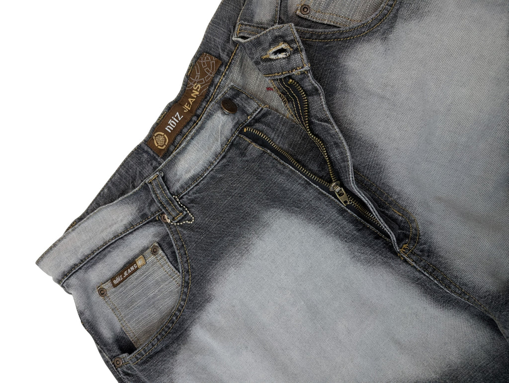 Vintage Spodnie Baggy Szerokie Faded Noiz Jeans Jeansy hip-hop rap y2k
