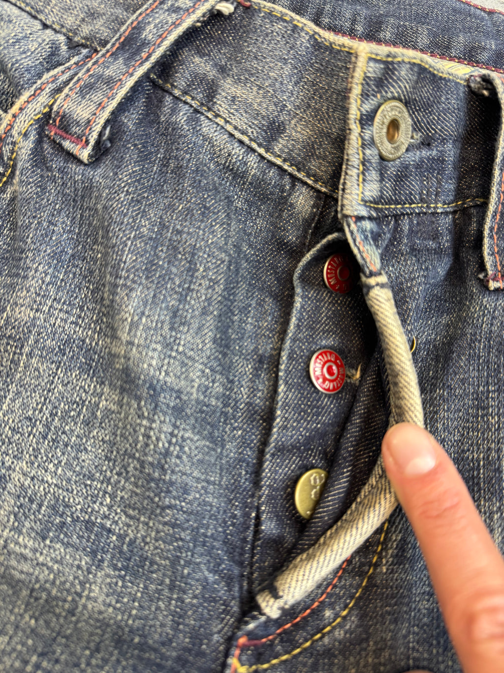 Mustang Archieve Eagle Embroidery Y2K straight fit jeans spodnie jeansowe