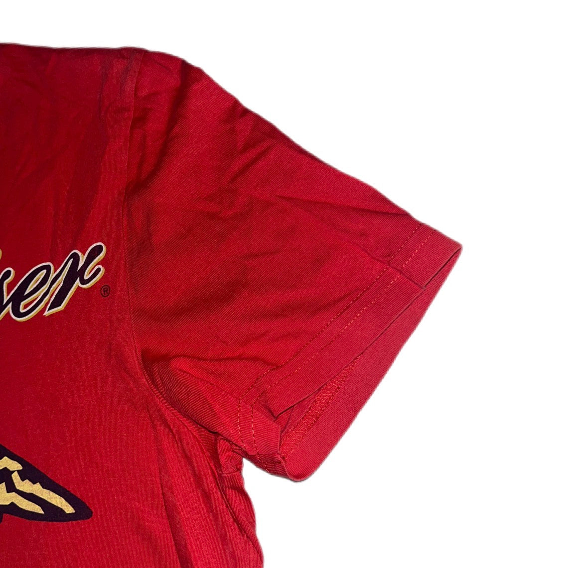 T-shirt Budweiser Big Print King Of Beers Vintage Oldschool Rock and Roll style