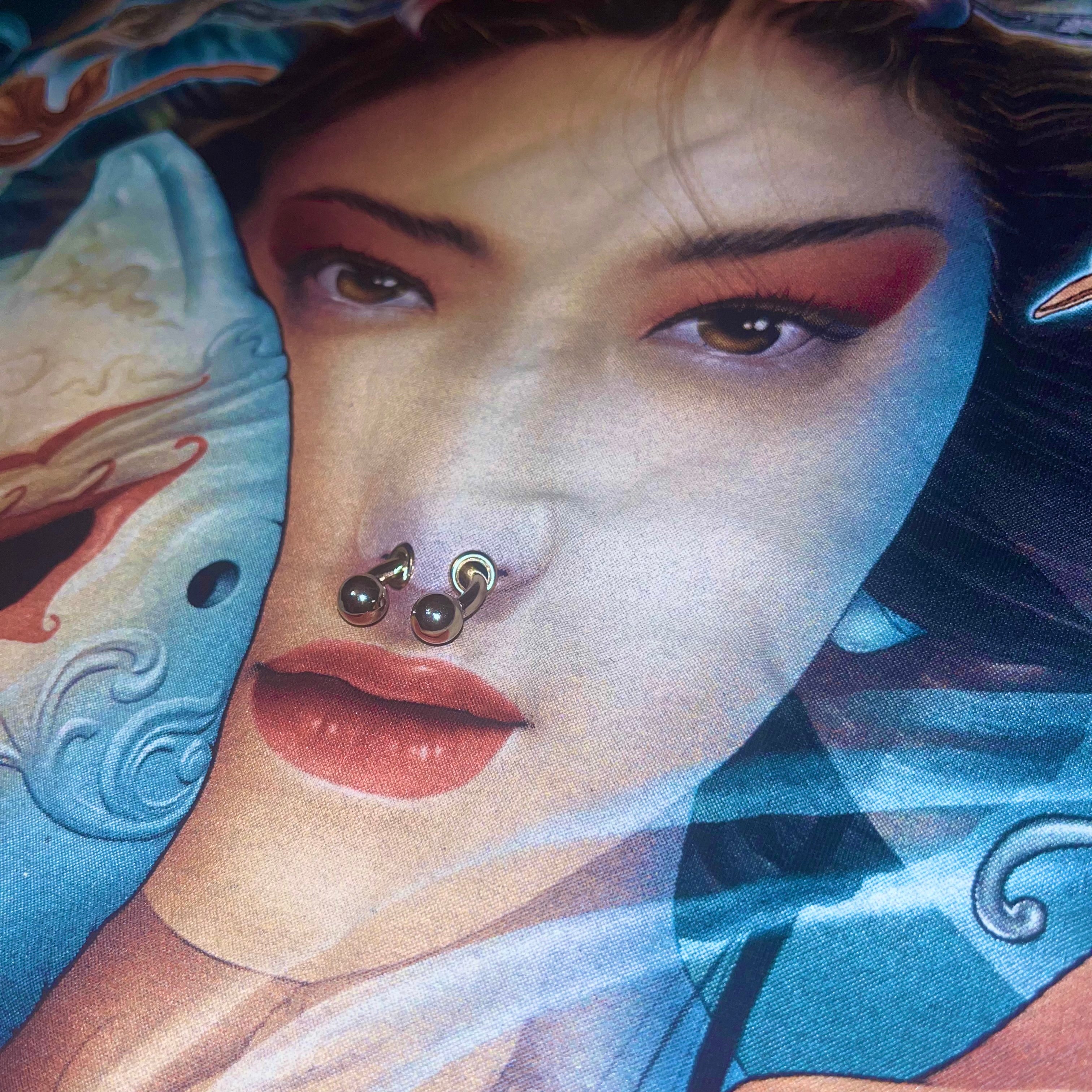 Overprint Geisha Fantasy Tattoo t-shirt Caballo dwustronna koszulka early 2000s