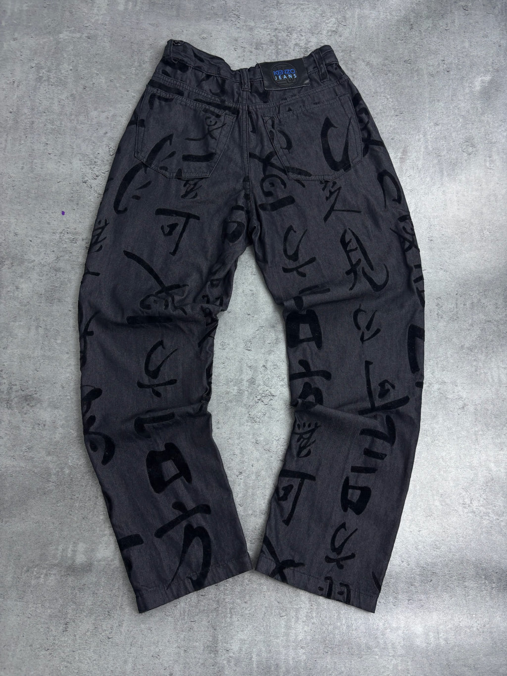 90s KENZO RARE PANTS FROM VISCOSE AOP