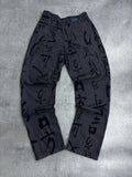 90s KENZO RARE PANTS FROM VISCOSE AOP