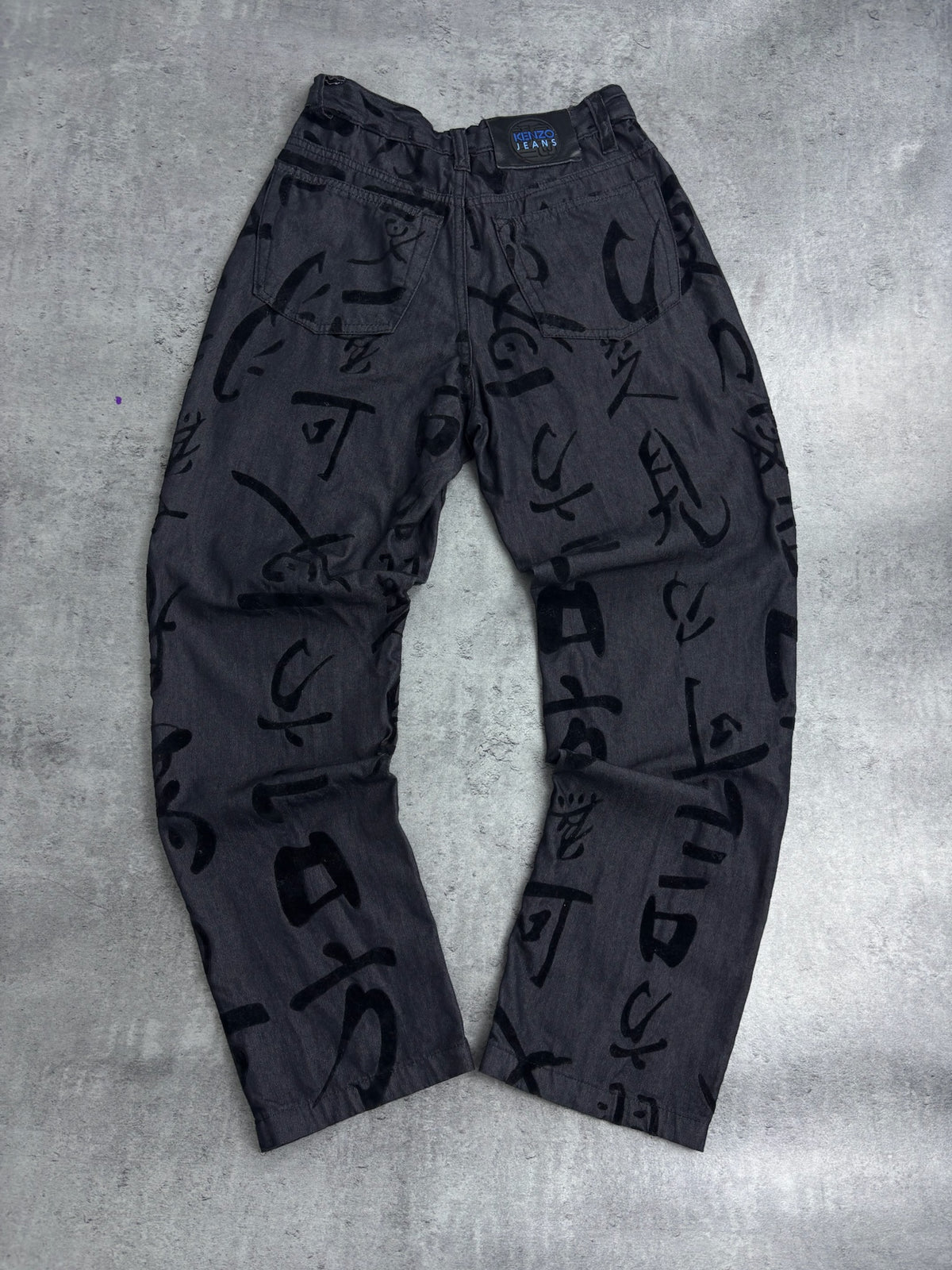 90s KENZO RARE PANTS FROM VISCOSE AOP