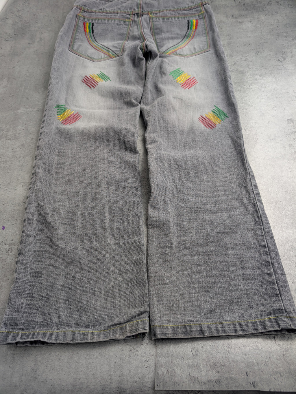 Raw Blue Vintage Baggy Reggea Spodnie Jeansowe Jeans