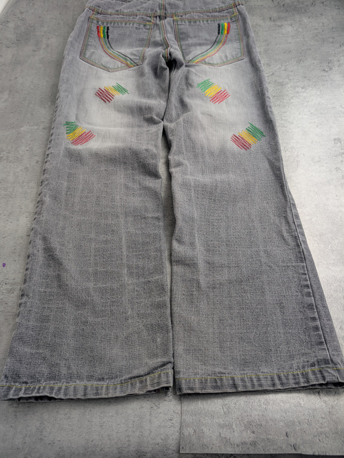 Raw Blue Vintage Baggy Reggea Spodnie Jeansowe Jeans