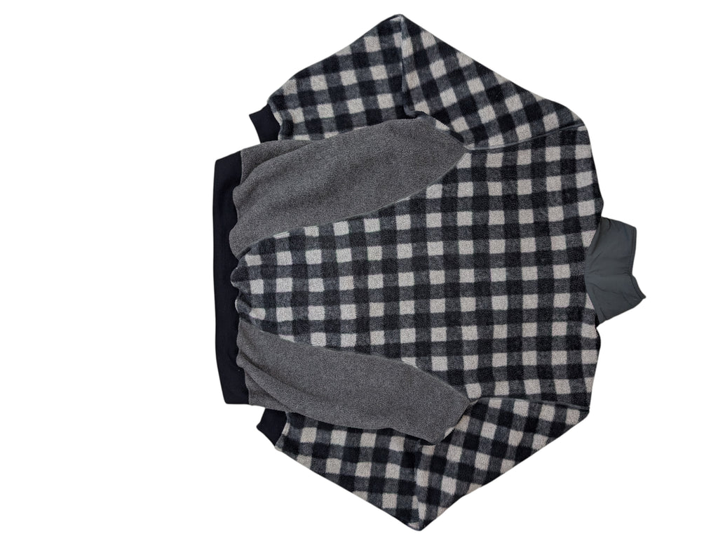 Crazy Adidas Adventure Quarter Zip Polartrec Fleece Vintage bluza w kratkę 90s Polar