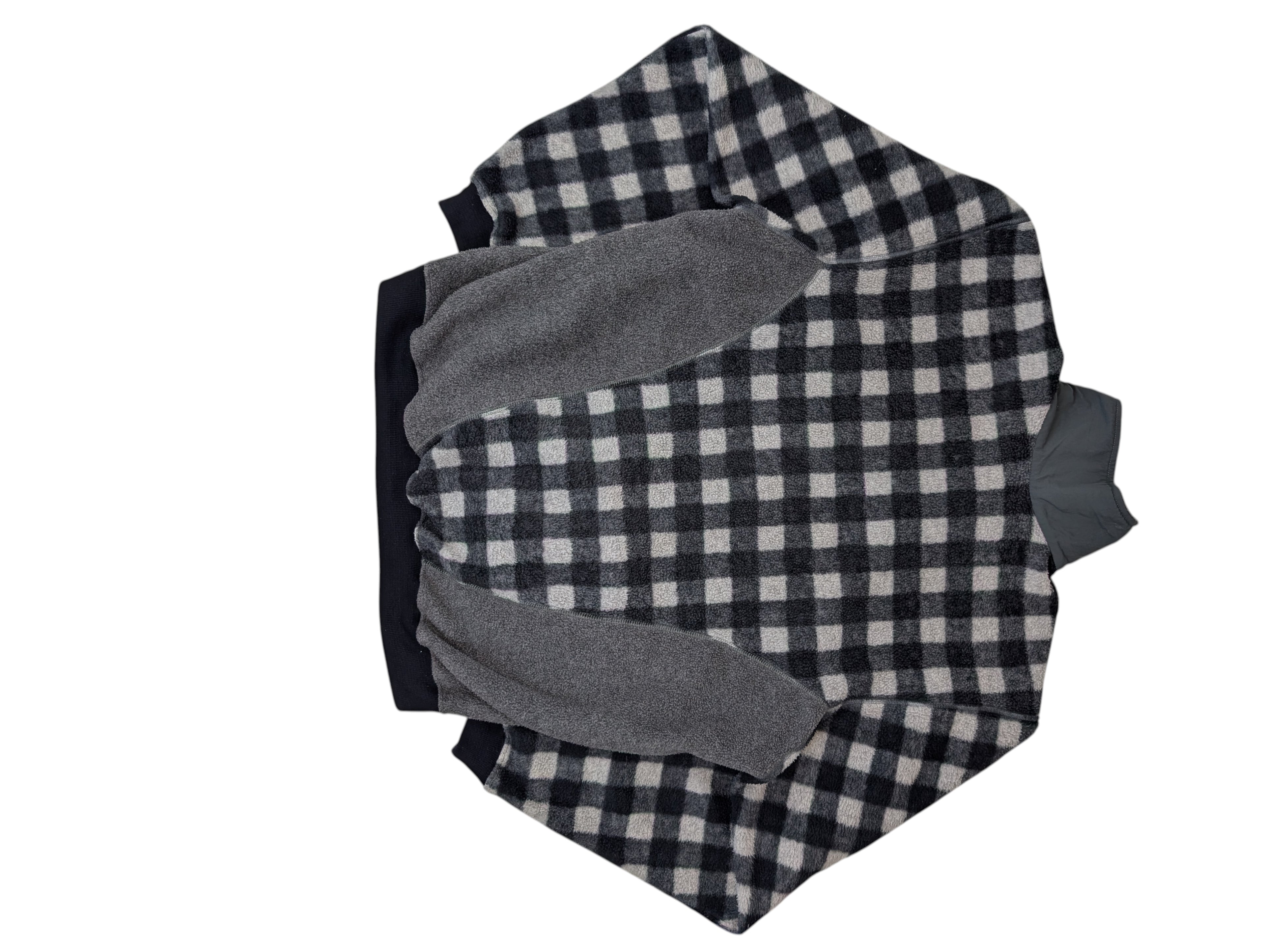 Crazy Adidas Adventure Quarter Zip Polartrec Fleece Vintage bluza w kratkę 90s Polar