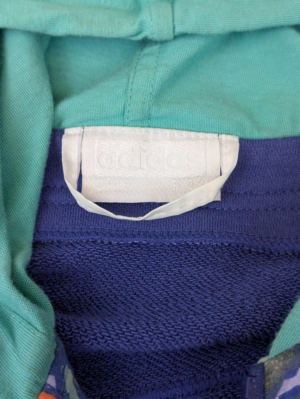 80s Adidas Bluza Kurtka Bomberka w kwiatki Vintage Rare Oldschool