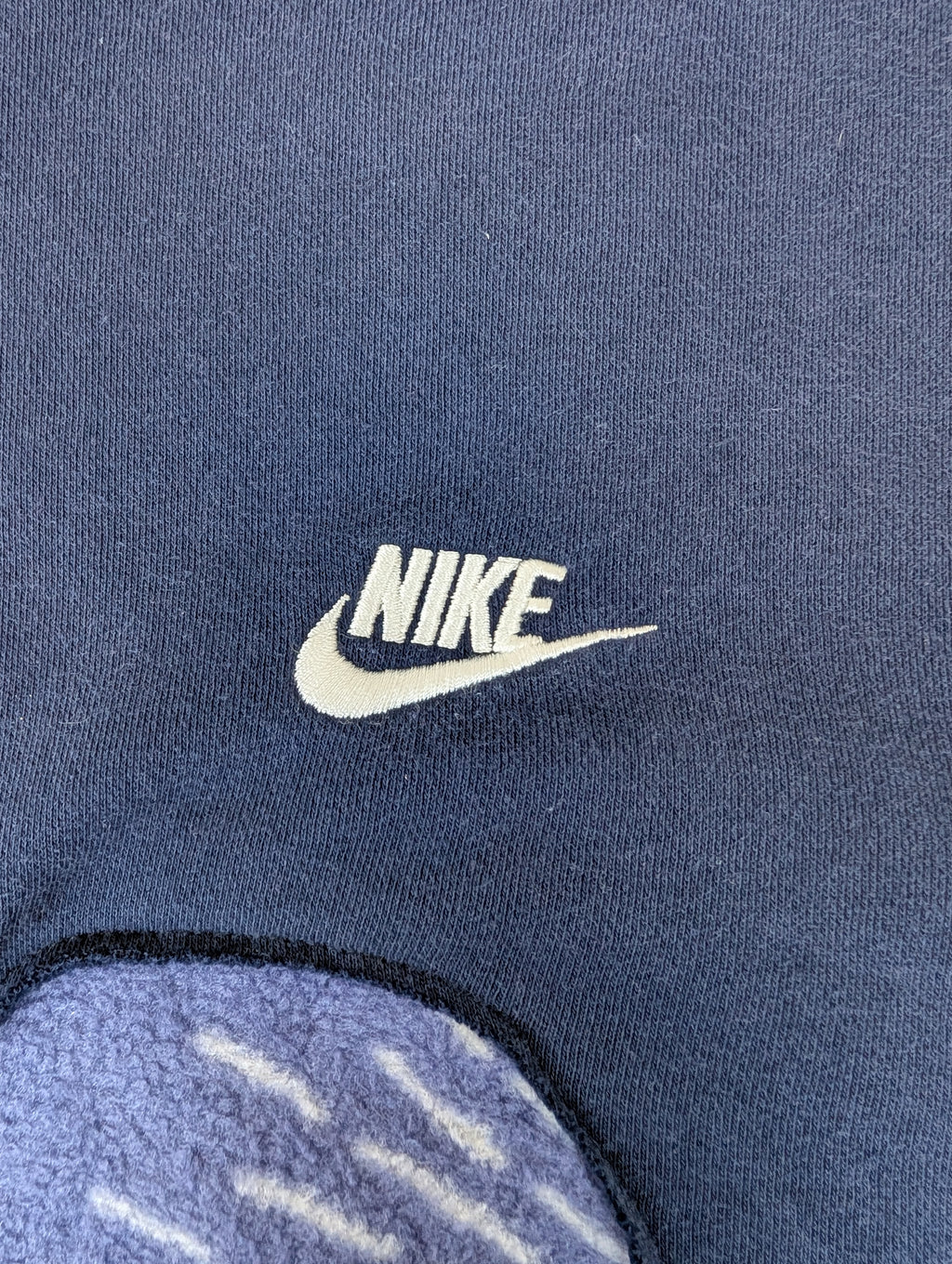 Nike Upcycling Bluza z Kaptutem custom z koca vintage boxy oczy Illuminati