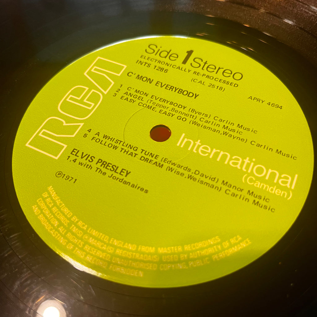 Płyta winylowa vinyl Elvis Presley C’mon Everybody 1971 RCA Limited