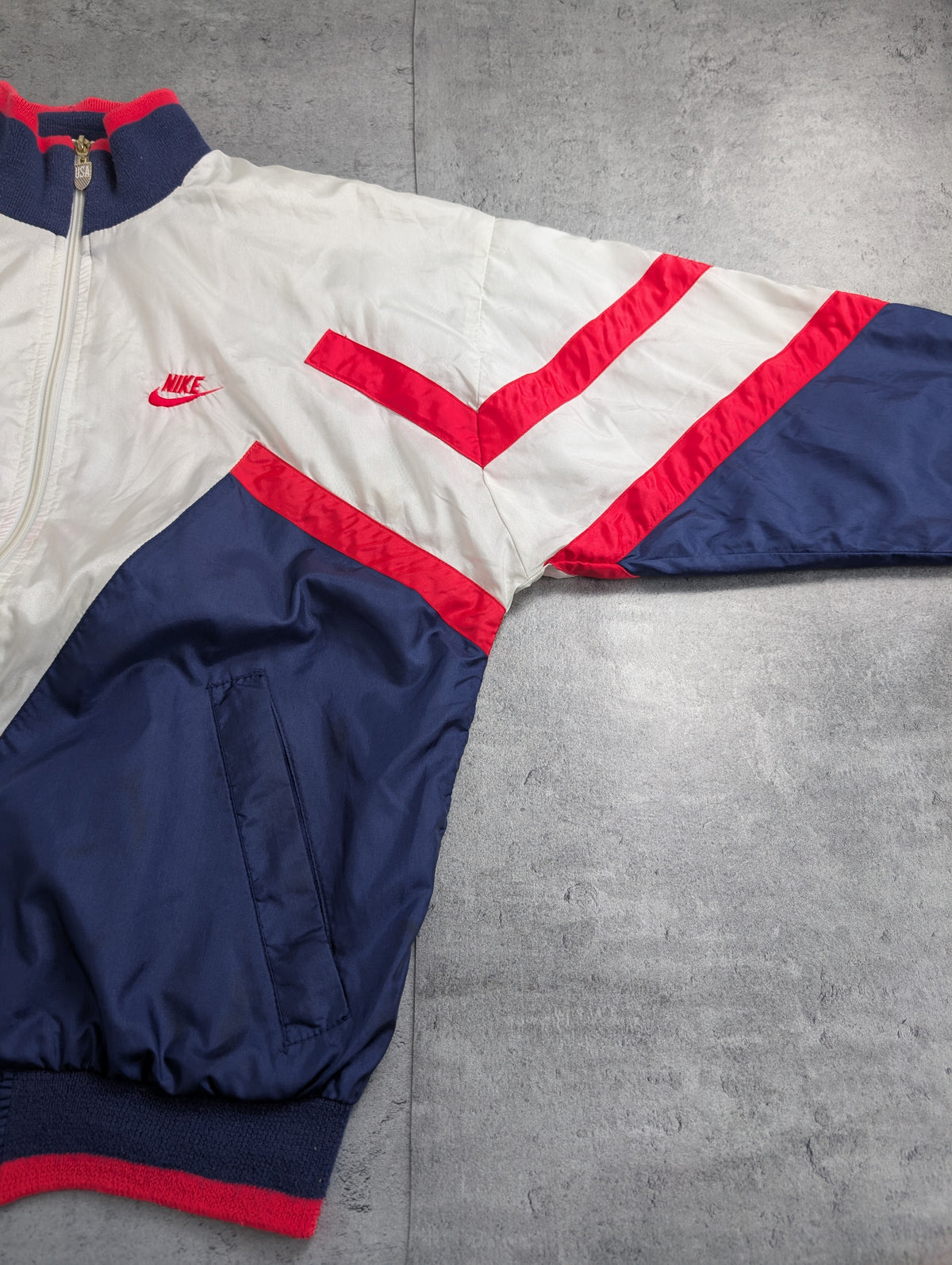 Nike 90s USA Team Track And Field Olympics Tracksuit Jacket Vintage Windbreaker