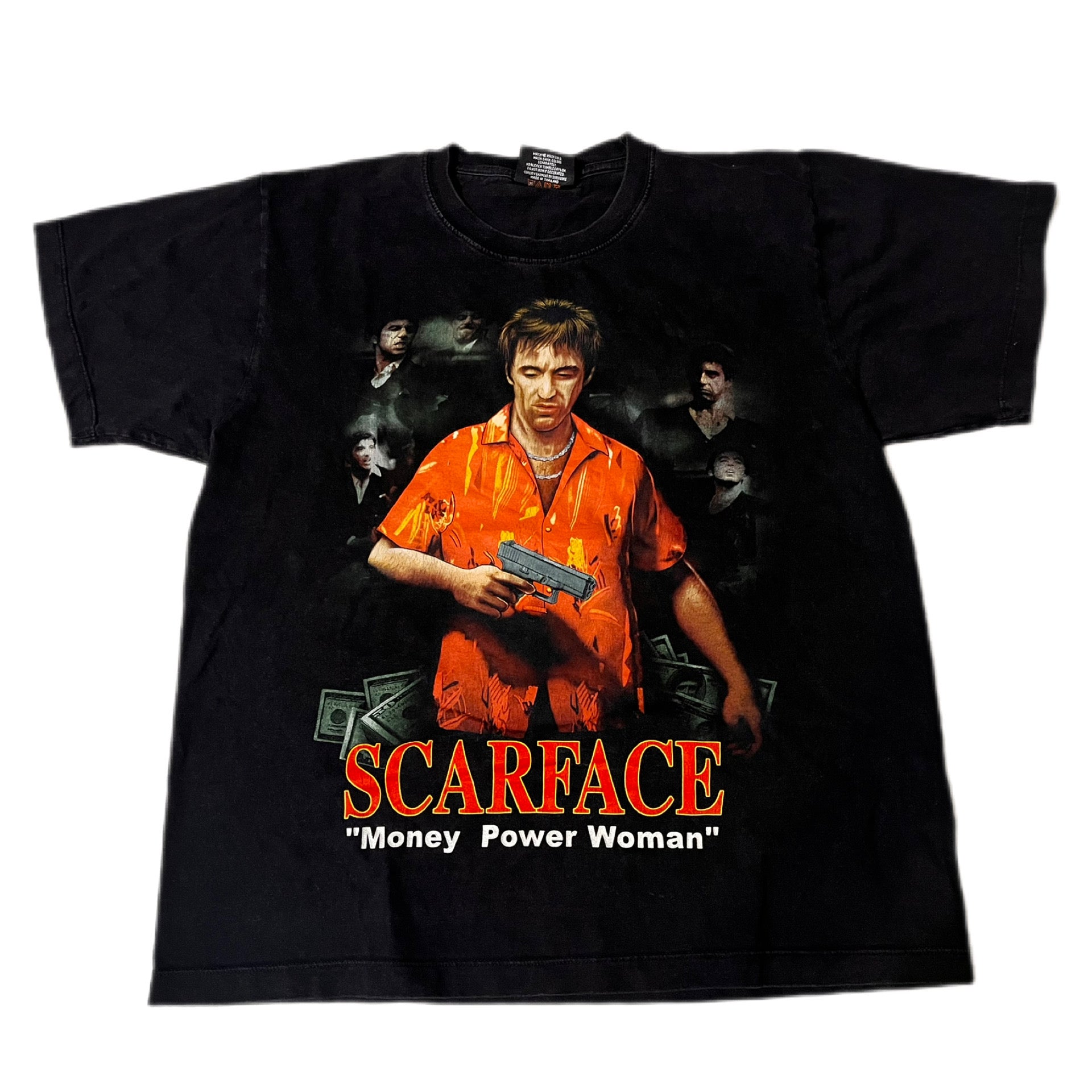 Rock Chang Early 00s Scarface T-shirt Koszulka Człowiek z blizną Al Pacino