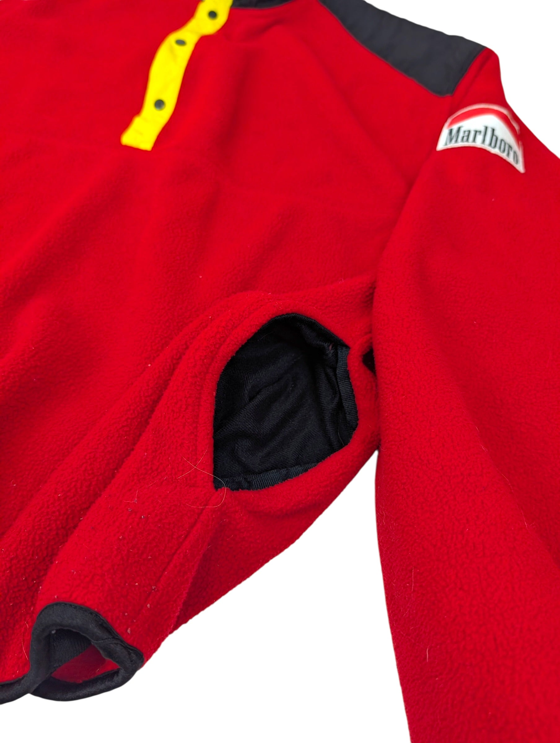 Marlboro Cigarettes Merch 90s Polar Klasyczny Vintage Pullover Na Guziki oldschool outdoors