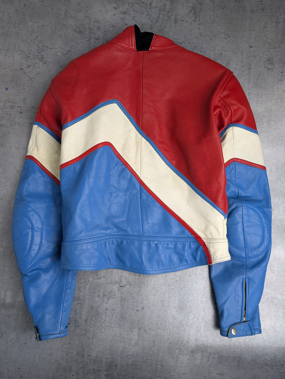 Campari Vintage Leather Racing Bomber Jacket Heavyweight 90s