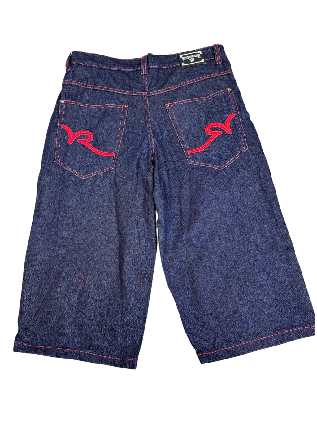 Rocawear vintage y2k baggy jorts szerokie spodenki jeansowe denim