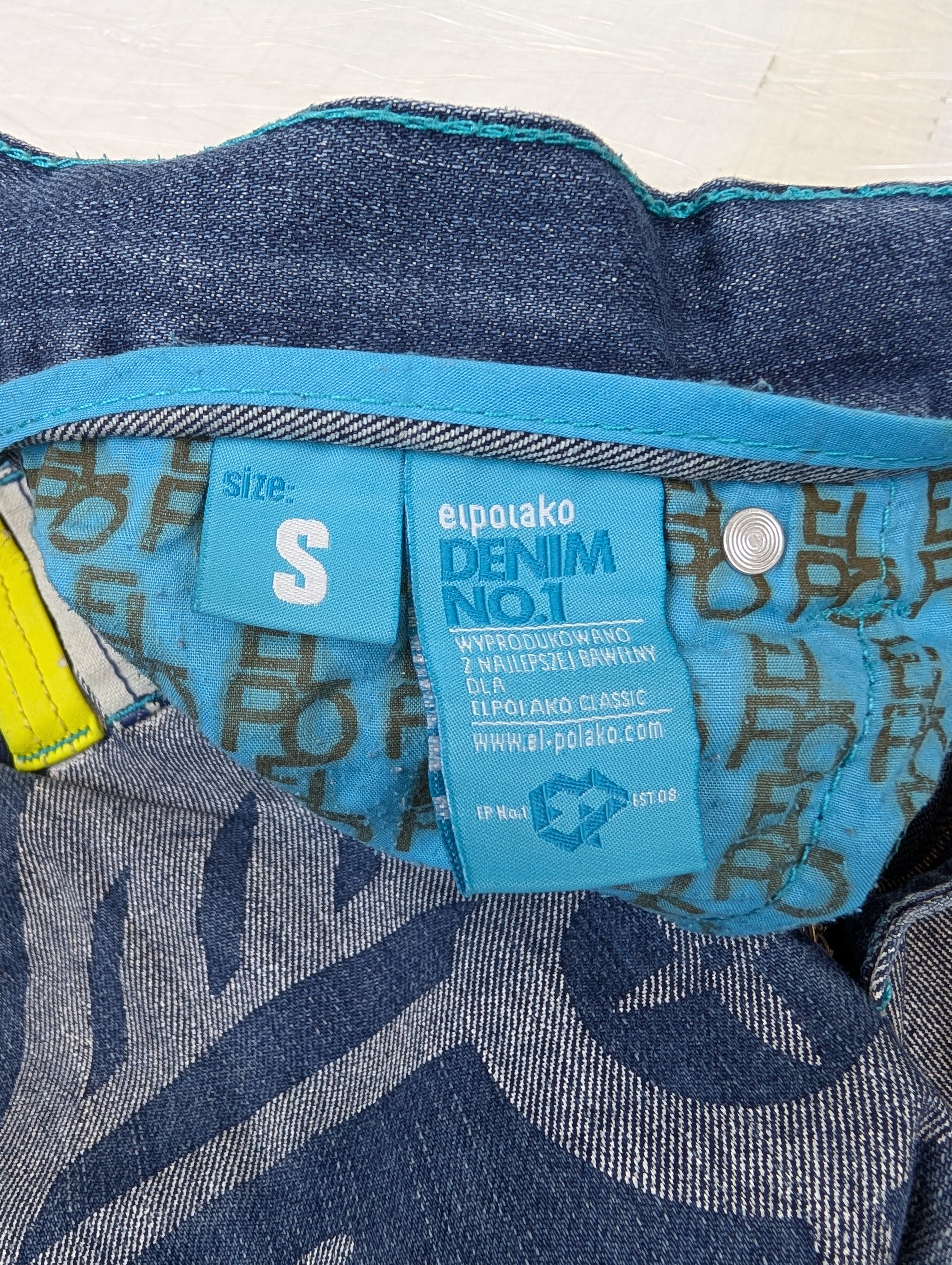 ElPolako El Polako Y2K proste baggy męskie spodnie jeansowe jeansy hiphop skater rap