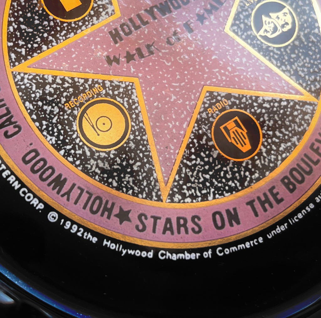 Hollywood Walk Of Fame Star 1992 Ashtray Kolekcjonerska popielniczka Aleja Gwiazd na licencji Hollywood Chamber of Commerce