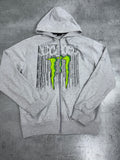 Monster Energy Block Racing bluza z kapturem y2k vintage rozpinana