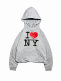 2000s I Love NY hoodie bluza z kapturem