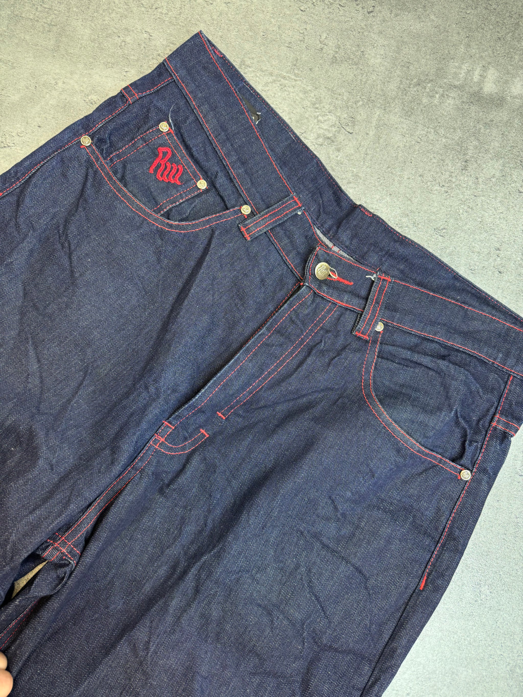 Rocawear vintage y2k baggy jorts szerokie spodenki jeansowe denim