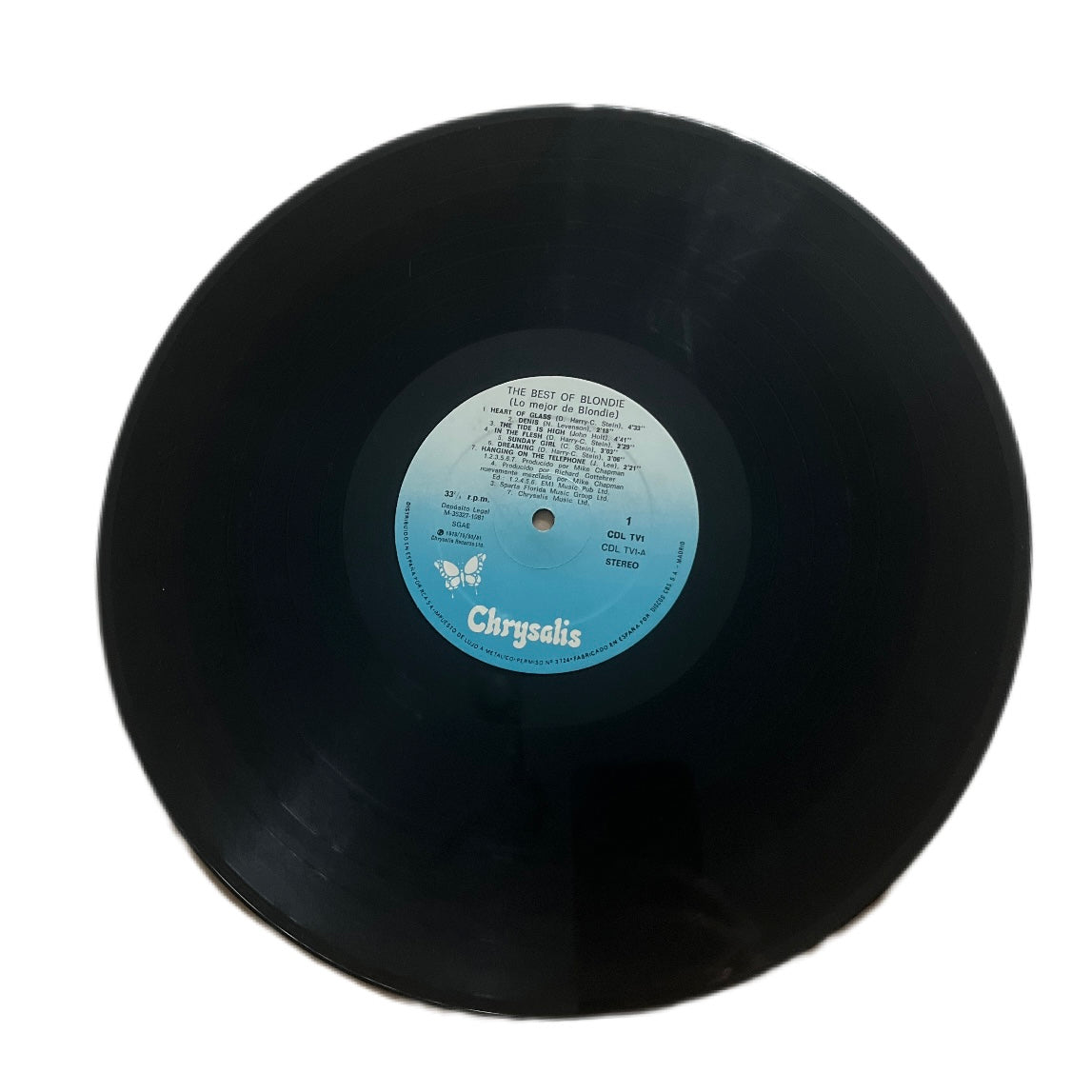 The Best of Blondie vinyl płyta winylowa 1981 Chrysalis Records Ltd.