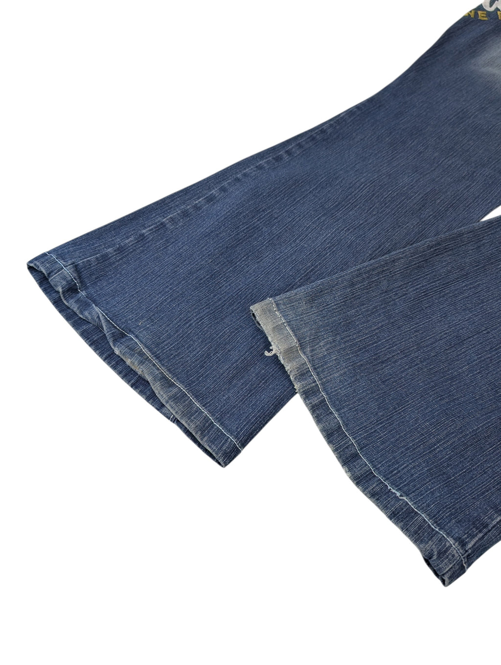 Southpole Y2K flared bootcut dzwony poszerzane spodnie jeansowe jeansy