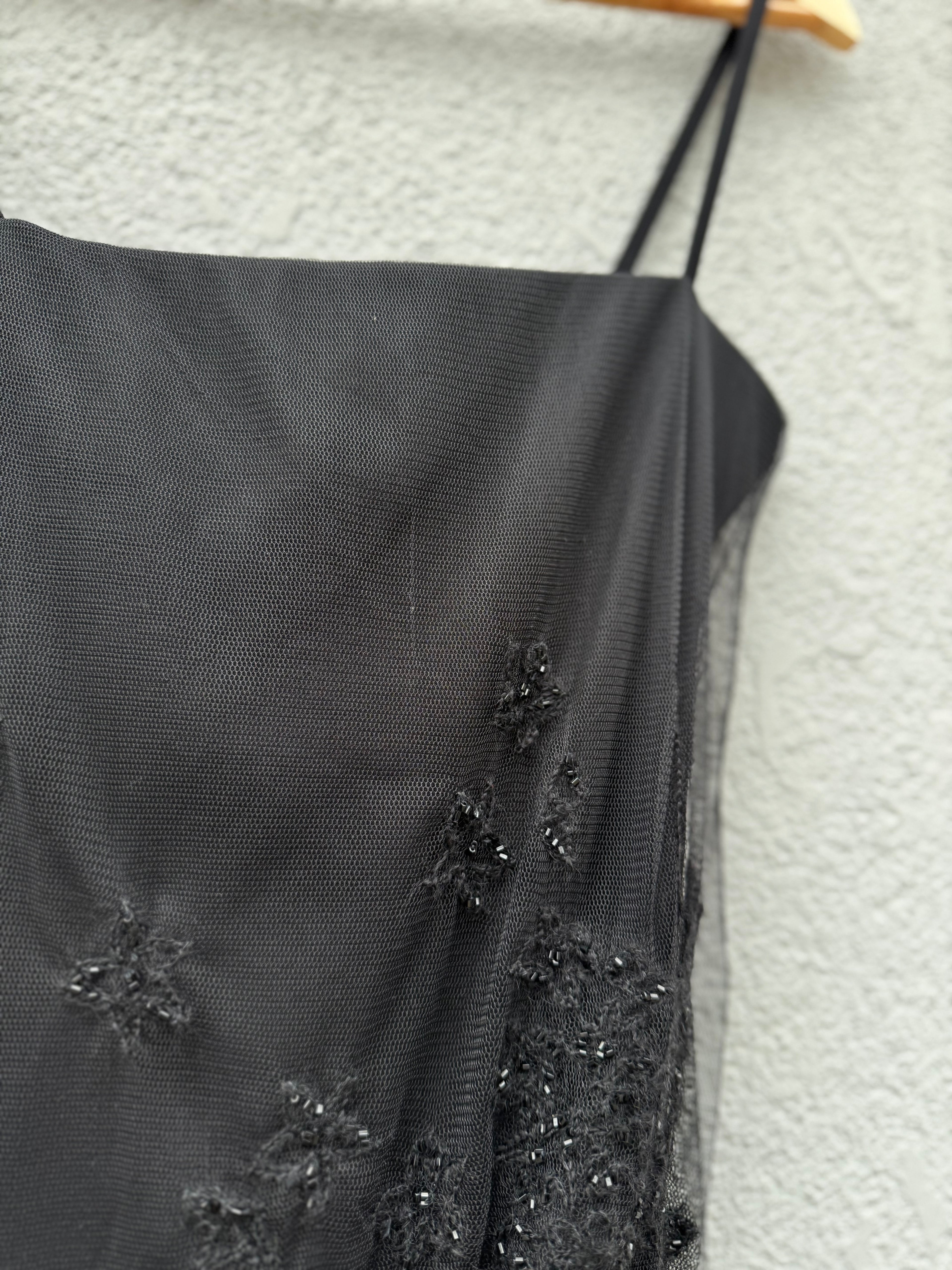 90s Max Mara Embellished Old Money Elegancka wyjściowa party gala Vintage dress