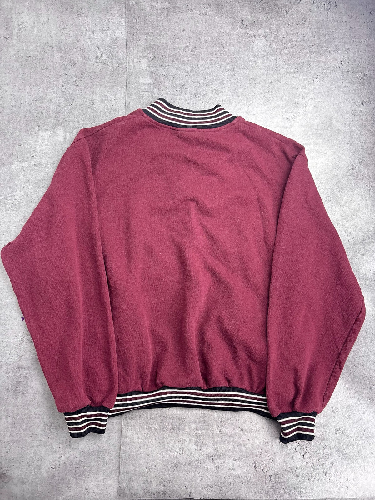 Rare 90s Made in USA Colorado Avalanche NHL Hockey 1/4 Zip Up Sweatshirt