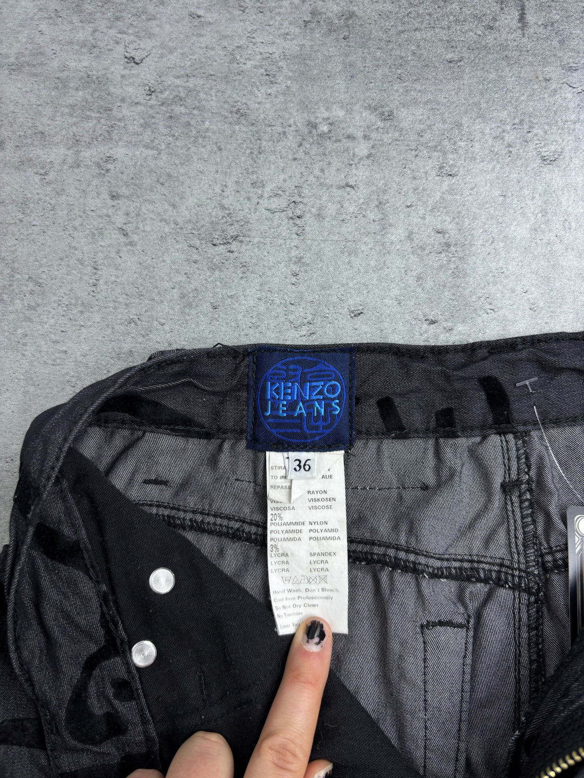 90s KENZO RARE PANTS FROM VISCOSE AOP