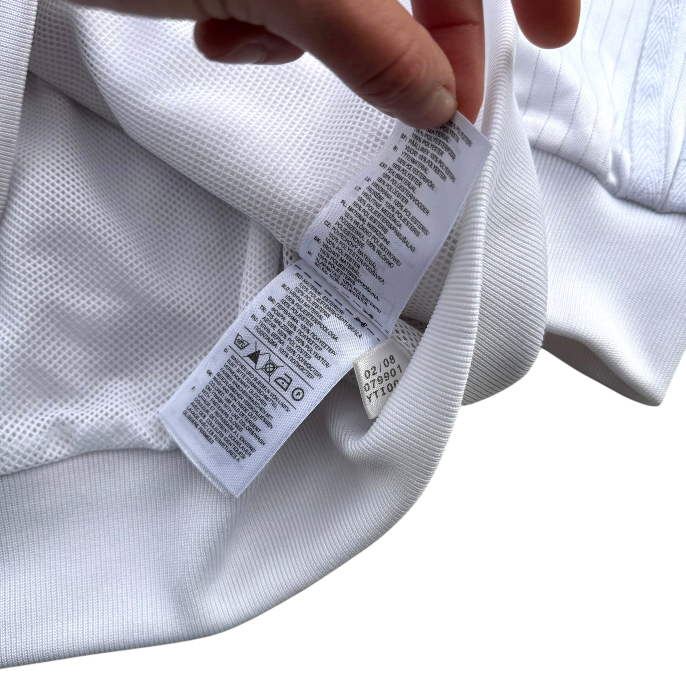 Adidas 2008 White Stripped Tracksuit Jacket bluza dresowa vintage y2k rozpinana