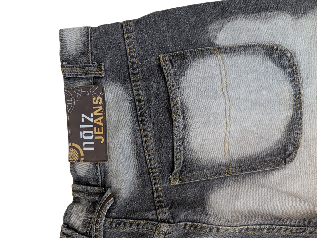 Vintage Spodnie Baggy Szerokie Faded Noiz Jeans Jeansy hip-hop rap y2k