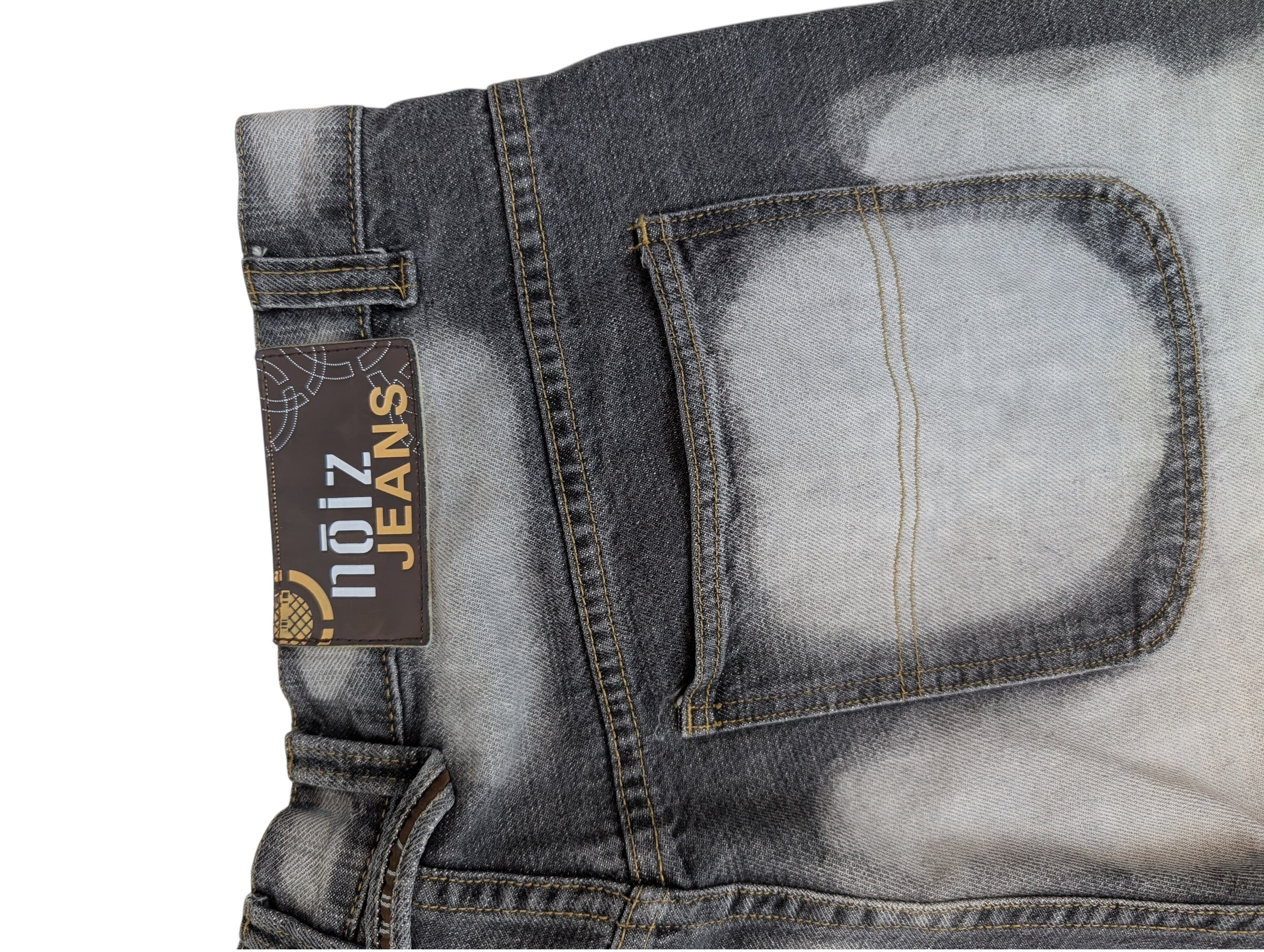 Vintage Spodnie Baggy Szerokie Faded Noiz Jeans Jeansy hip-hop rap y2k