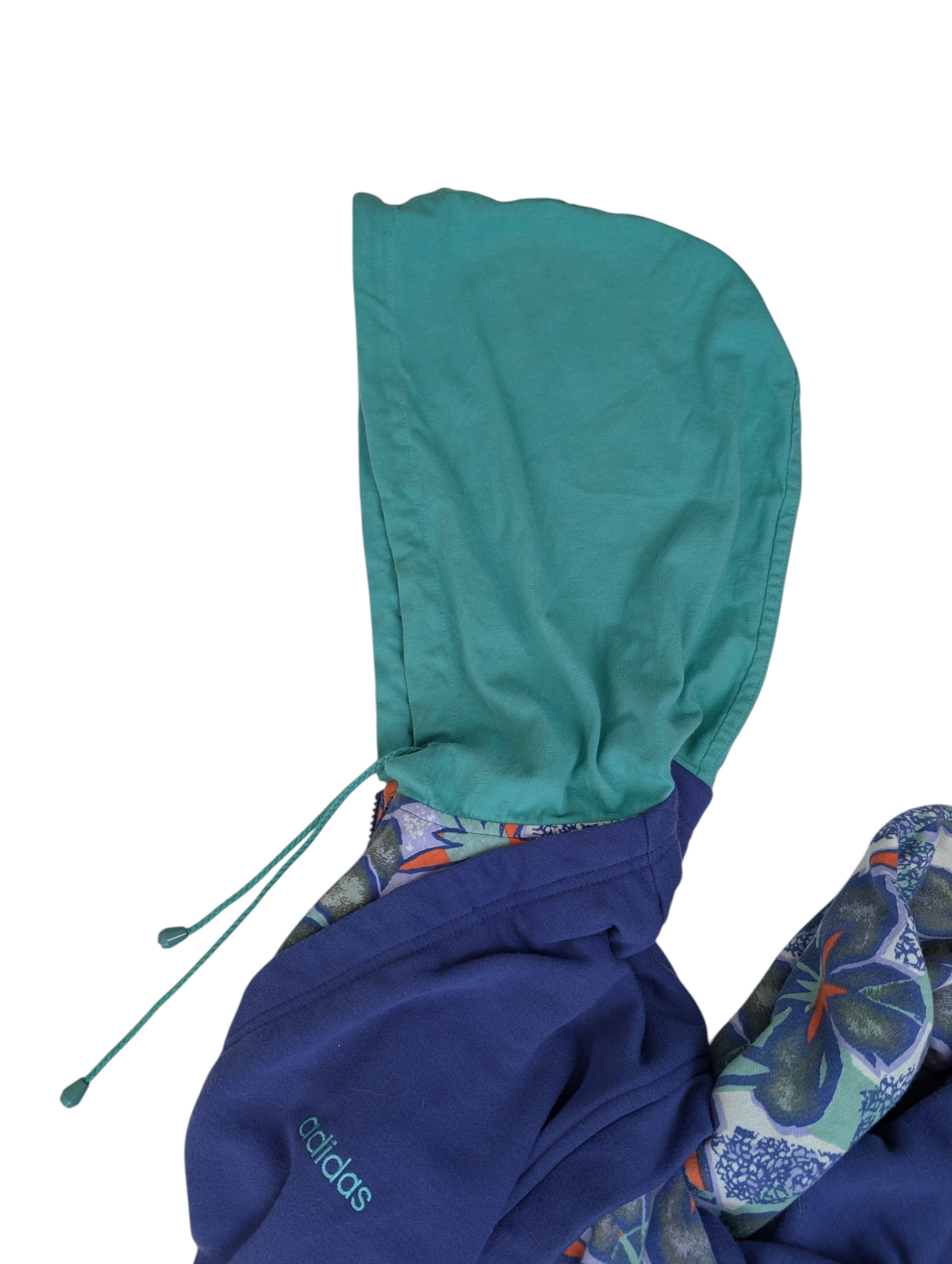 80s Adidas Bluza Kurtka Bomberka w kwiatki Vintage Rare Oldschool